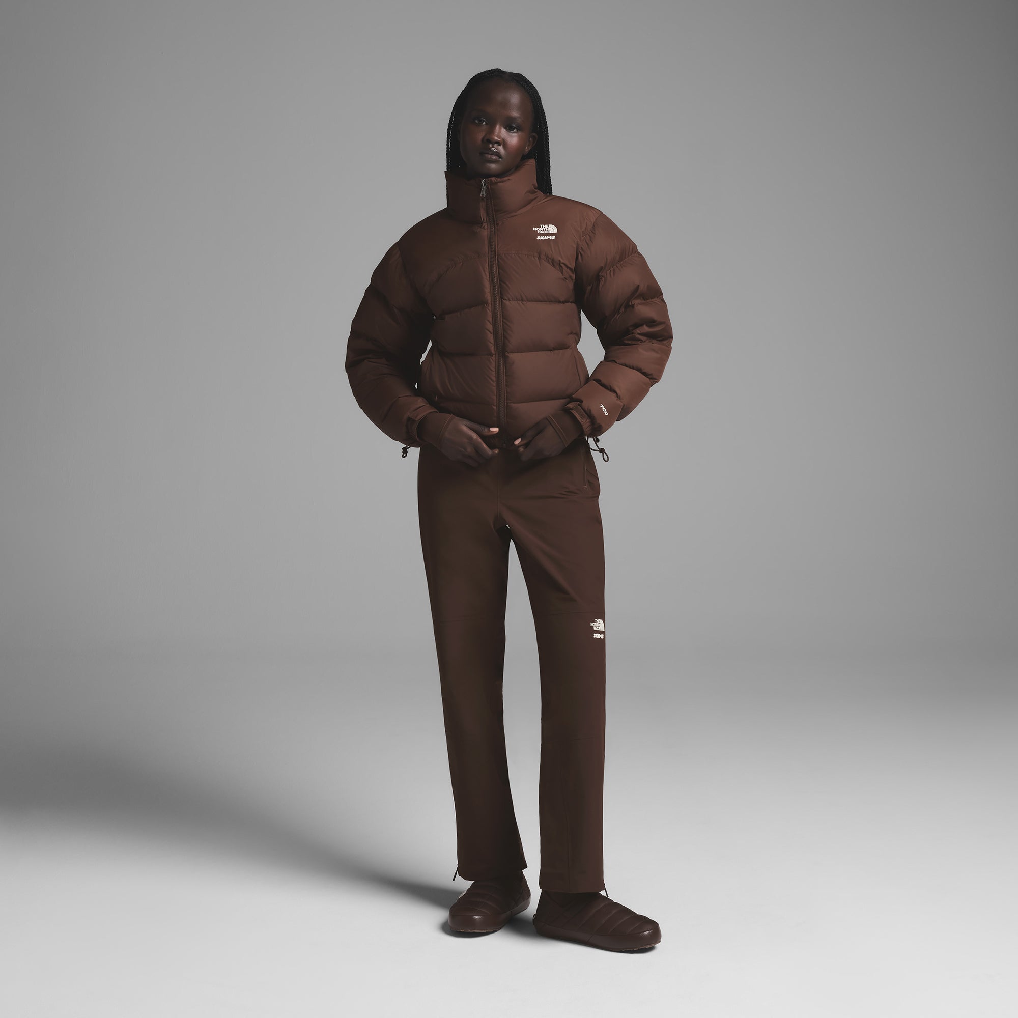 THE NORTH FACE X SKIMS 2000 RETRO NUPTSE JACKET | COCOA - Image 5