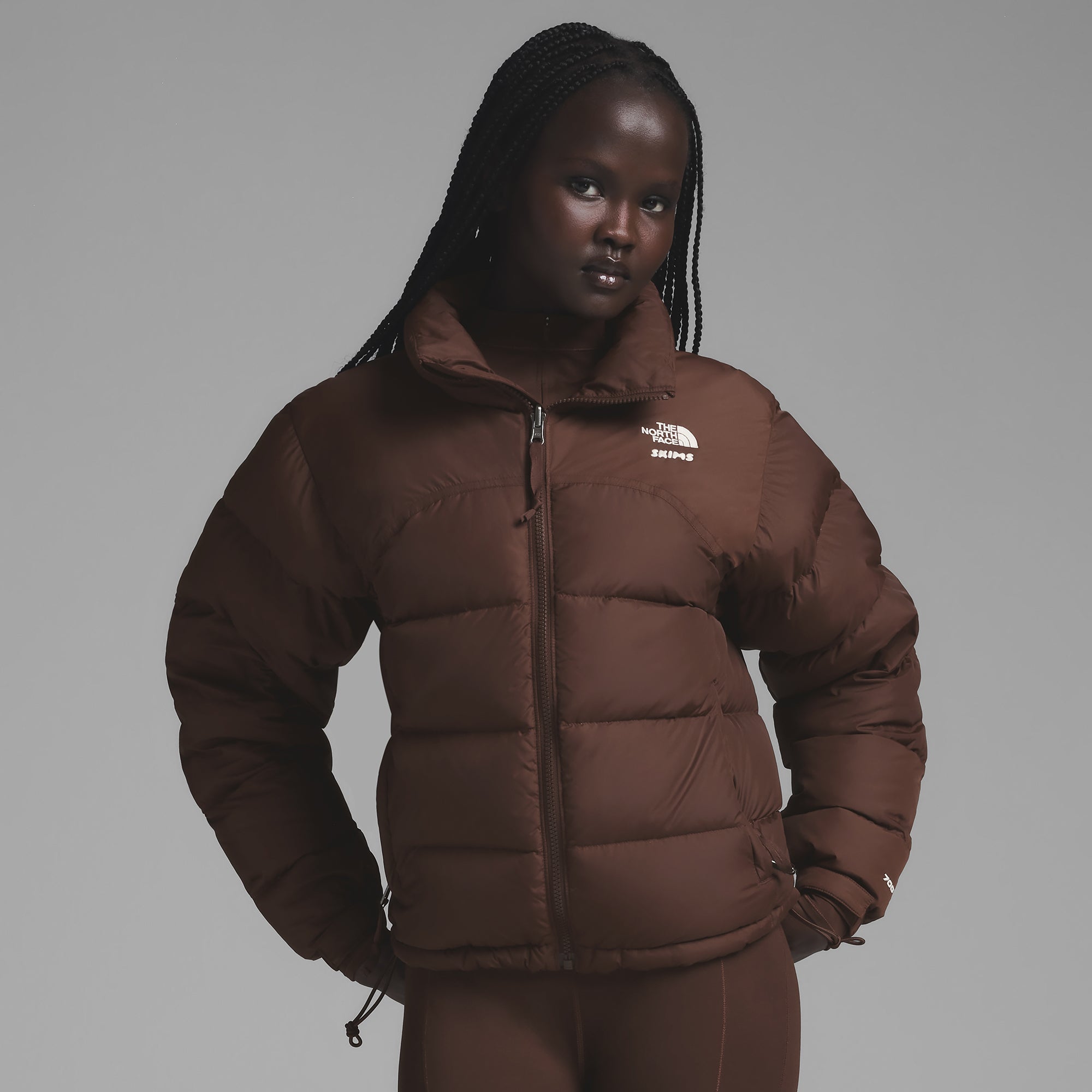 THE NORTH FACE X SKIMS 2000 RETRO NUPTSE JACKET | COCOA