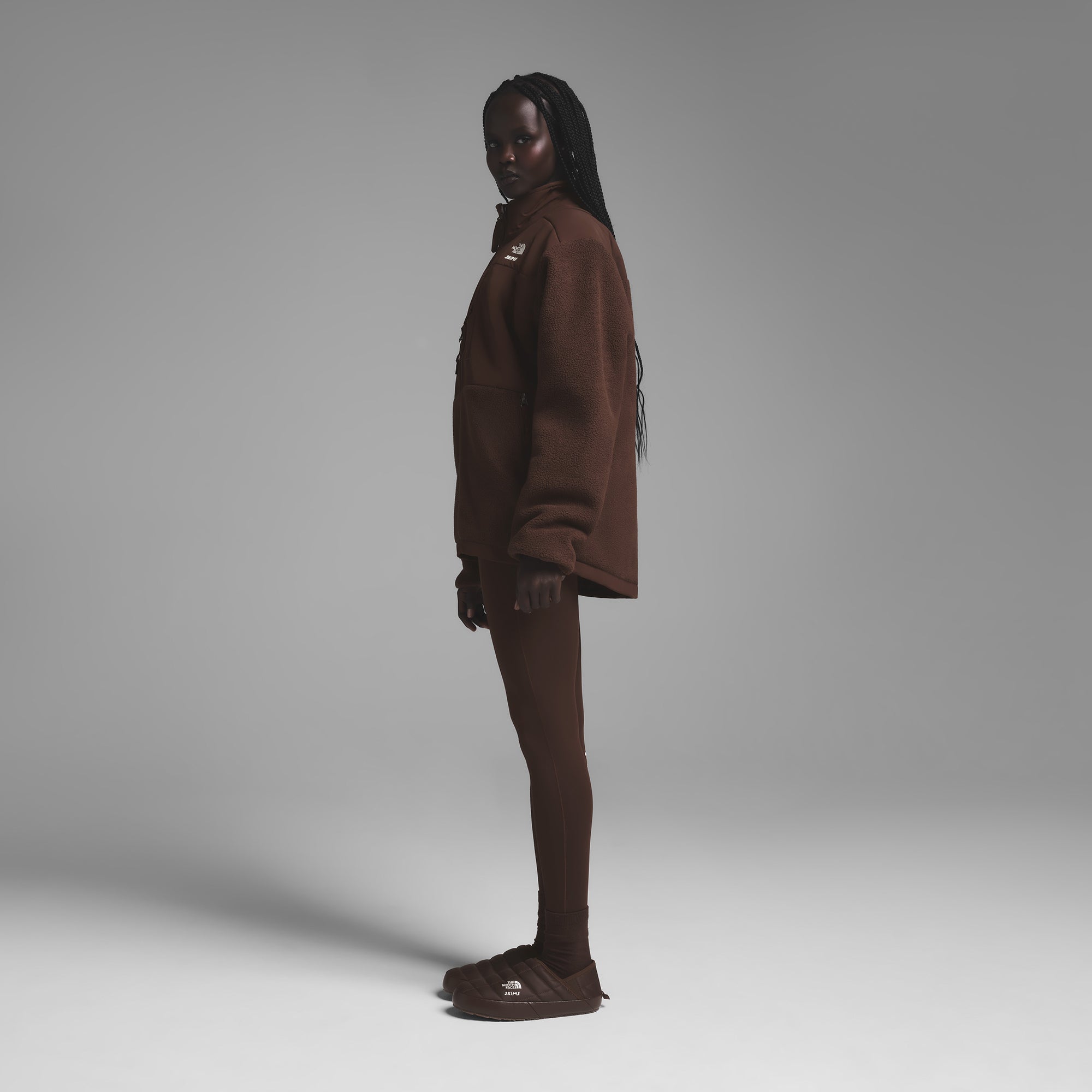 THE NORTH FACE X SKIMS 1995 RETRO DENALI FLEECE JACKET | COCOA - Image 3