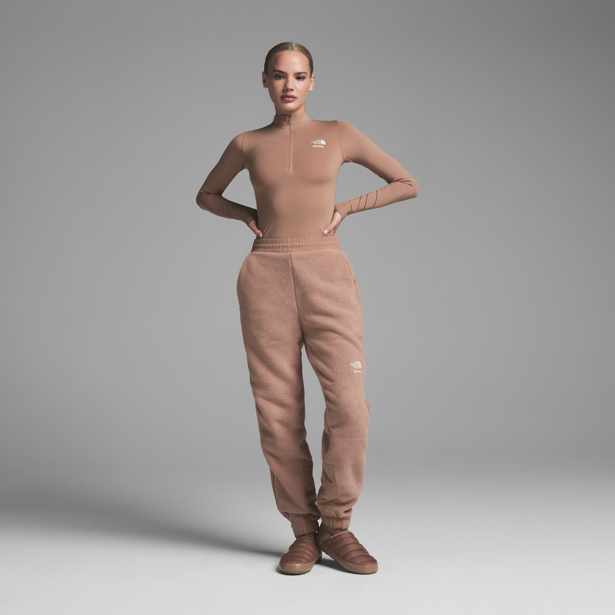 THE NORTH FACE X SKIMS 1995 RETRO DENALI FLEECE PANT | SIENNA