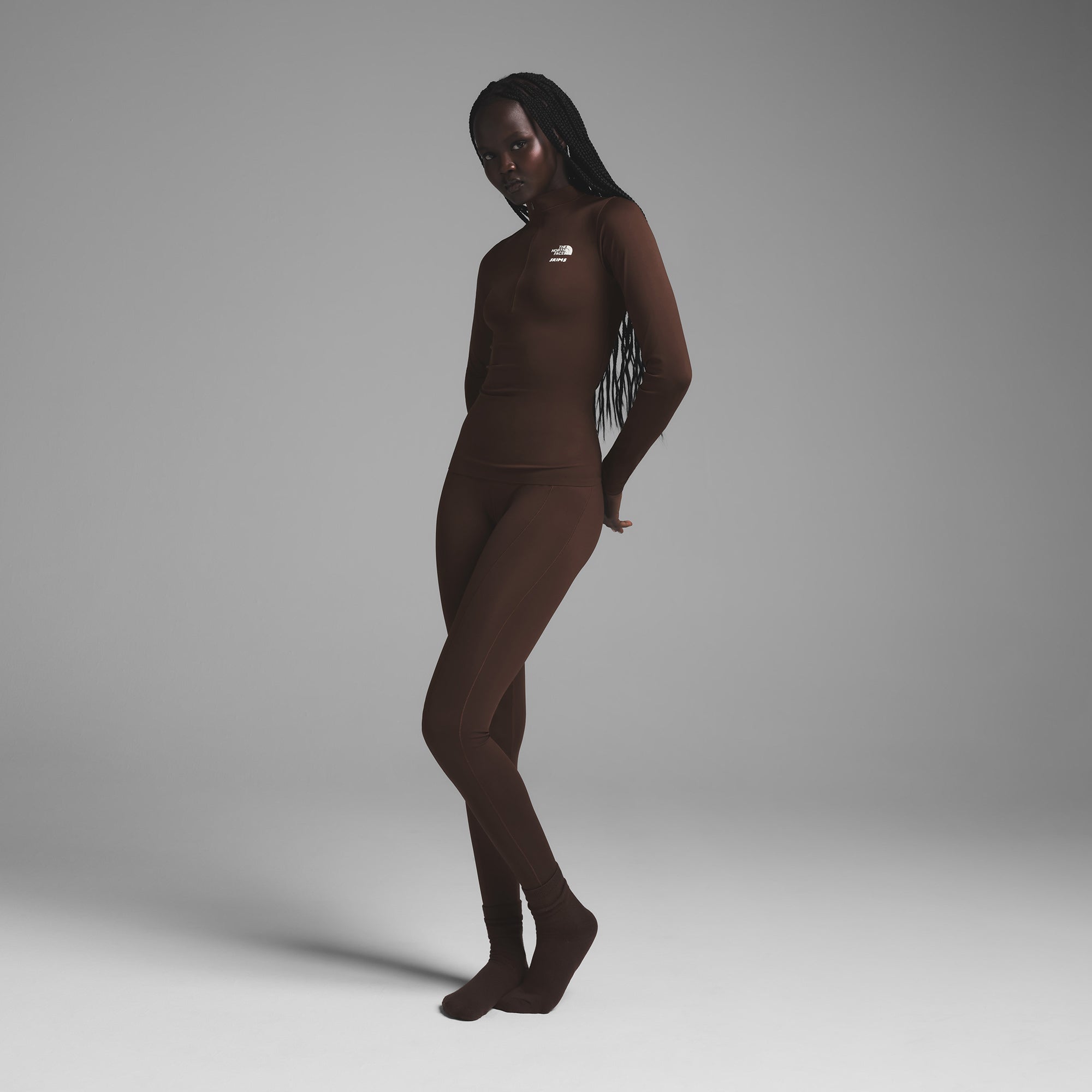 THE NORTH FACE X SKIMS REFINA LEGGING | COCOA - Image 2