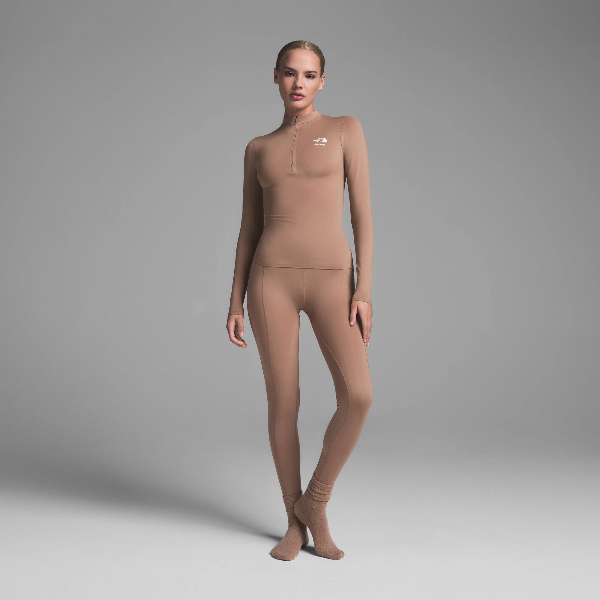 THE NORTH FACE X SKIMS REFINA LONG SLEEVE TOP | SIENNA - Image 2