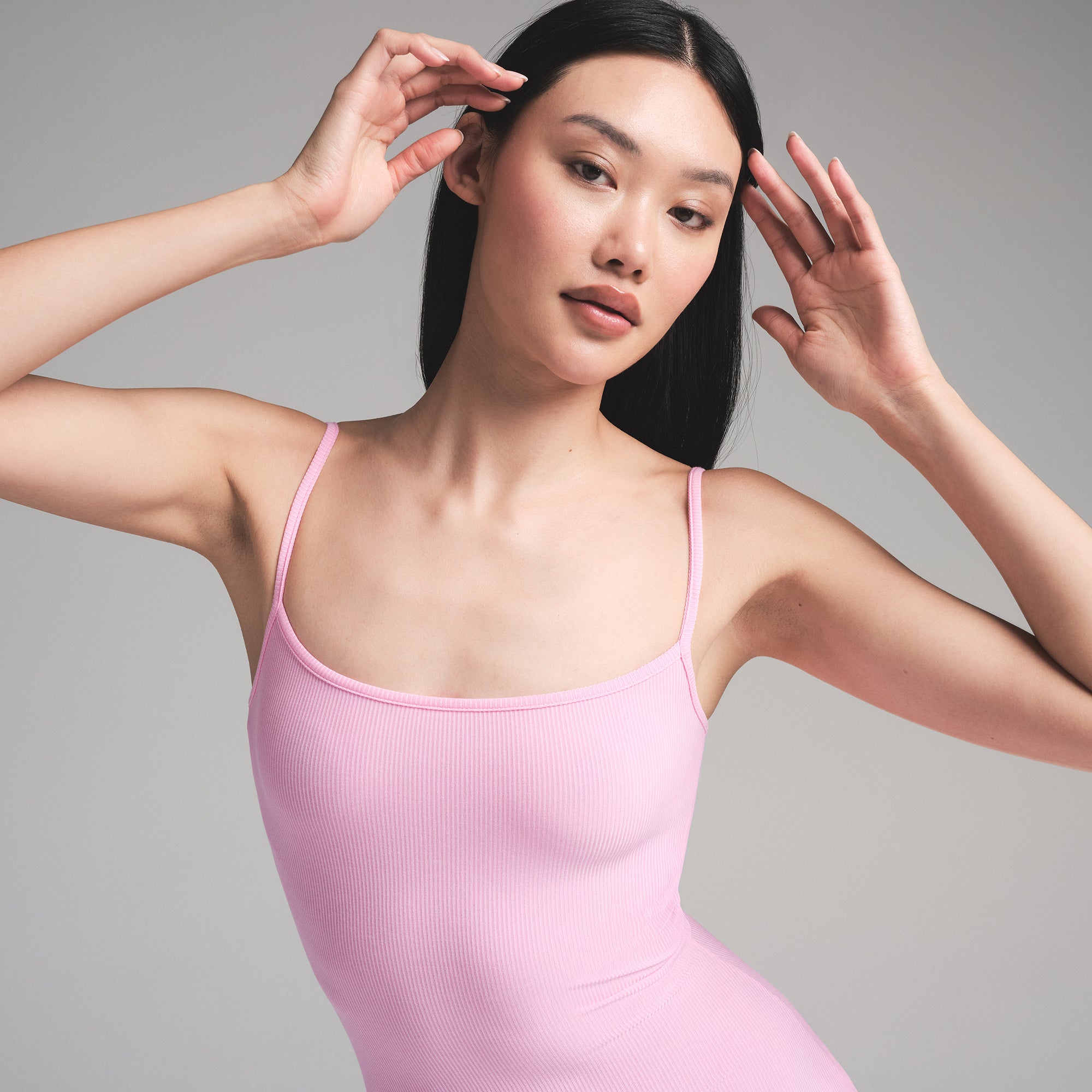 SOFT LOUNGE LONG SLIP DRESS | BUBBLE GUM - Image 2