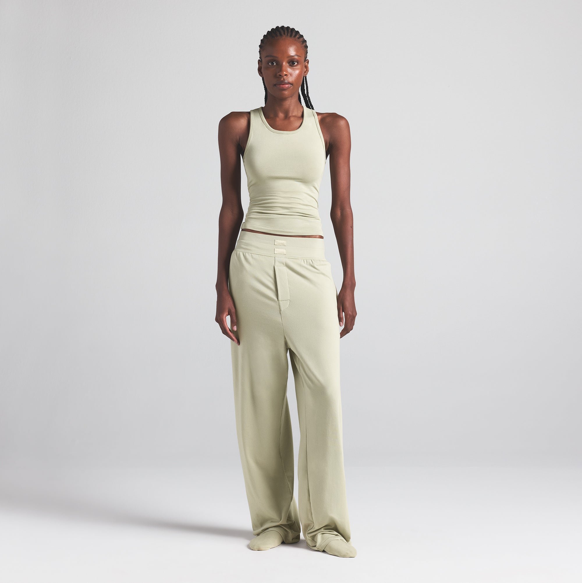 BOYFRIEND LOOSE PANT | TALC