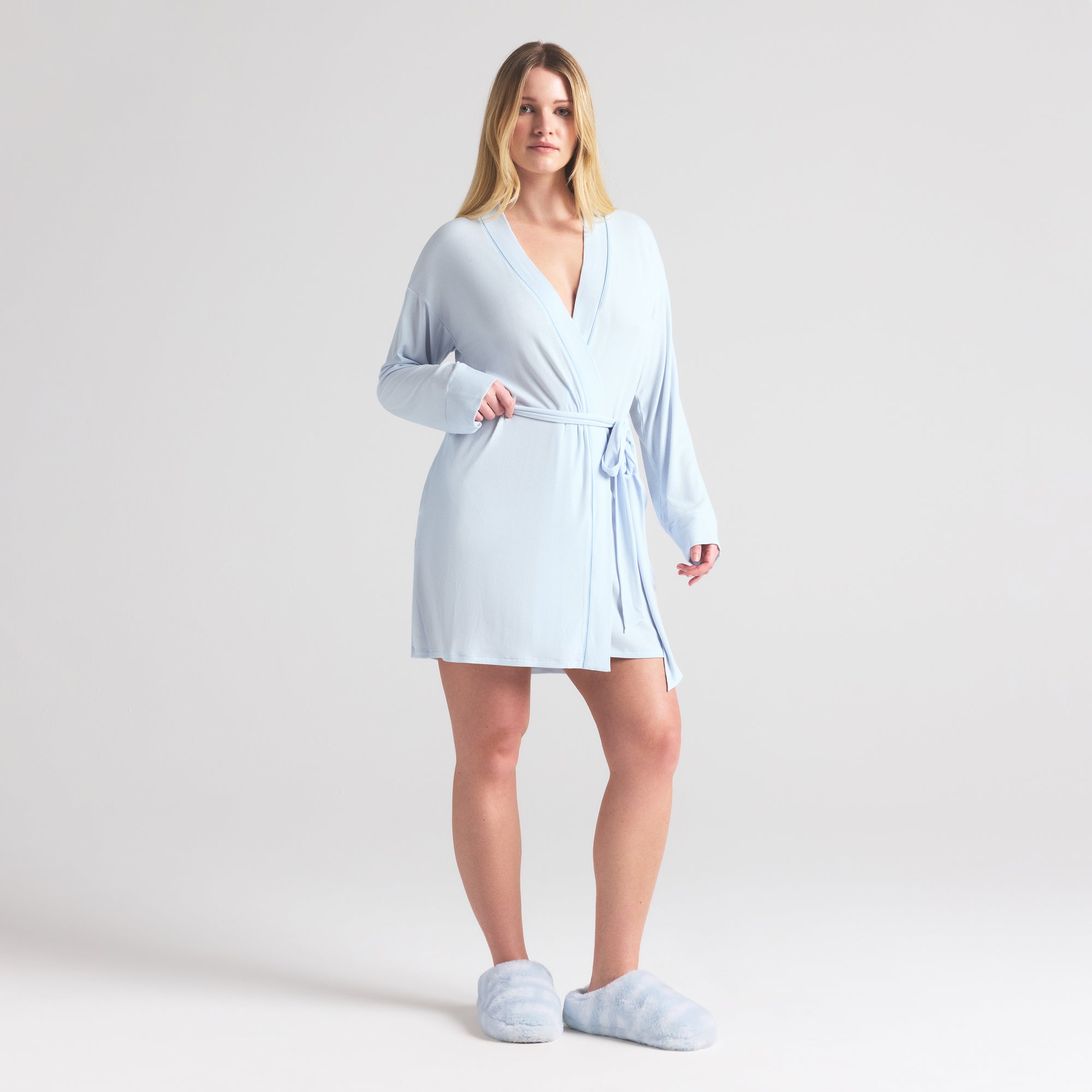 SOFT LOUNGE ROBE | BLUE QUARTZ