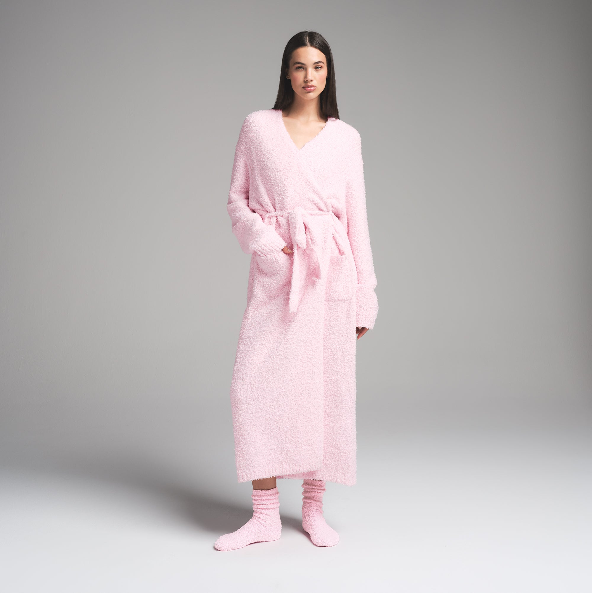 COZY KNIT UNISEX ROBE | CHERRY BLOSSOM