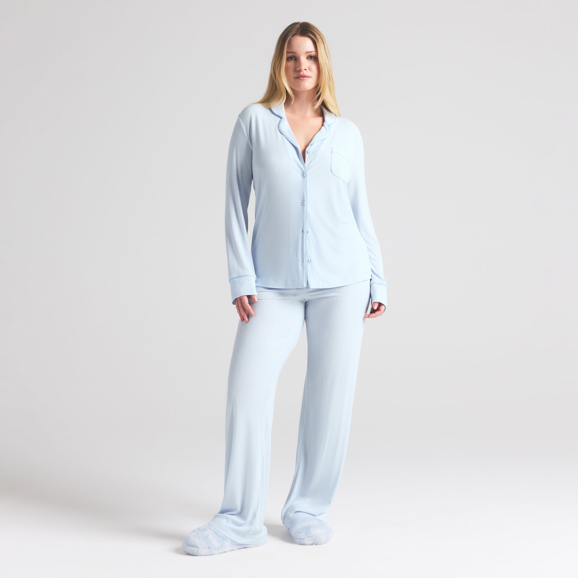 SOFT LOUNGE SLEEP SET | BLUE QUARTZ