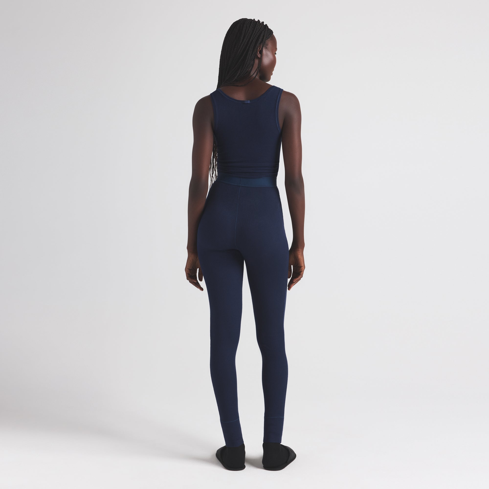 COTTON RIB TANK | NAVY - Image 4