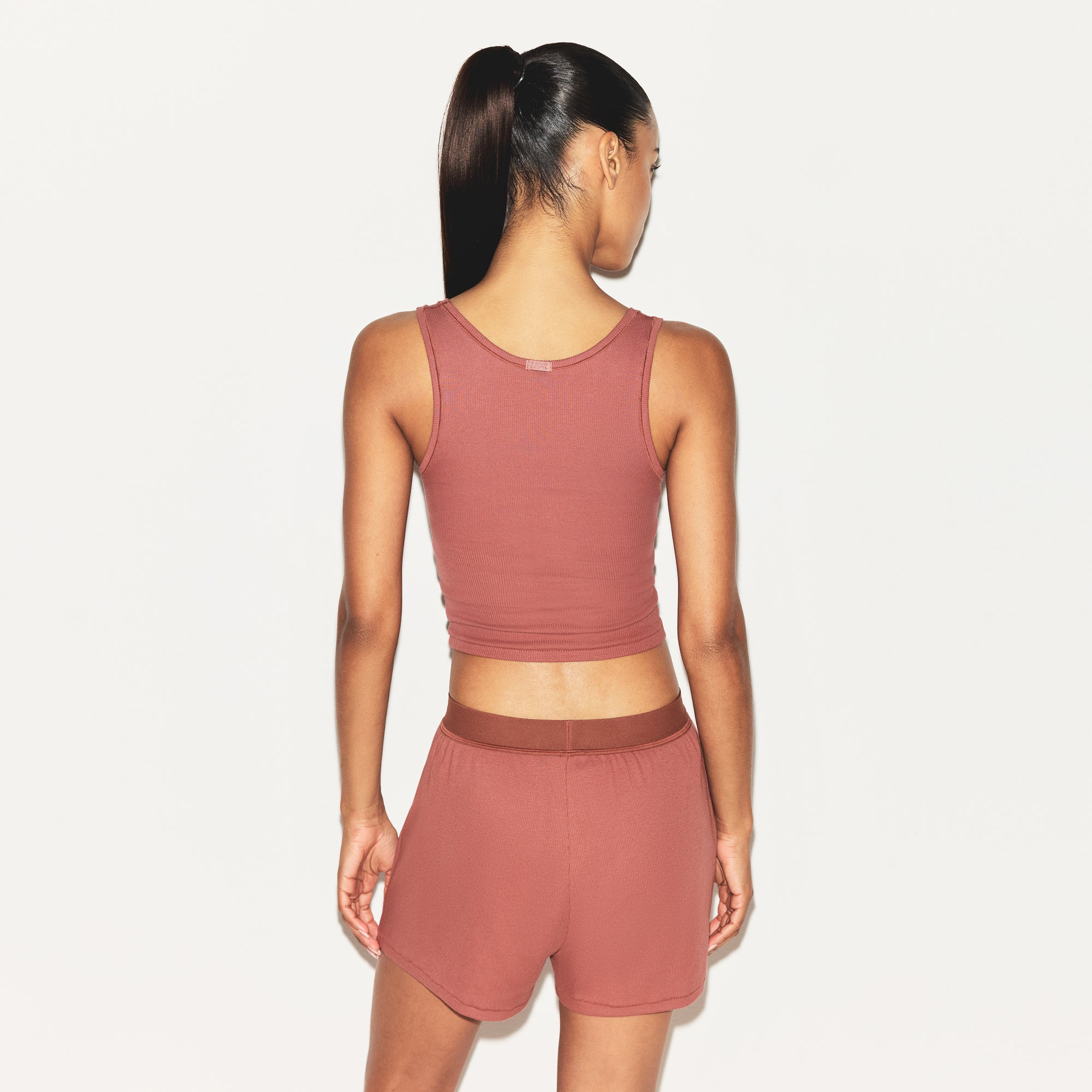 COTTON RIB TANK | REDWOOD - Image 3