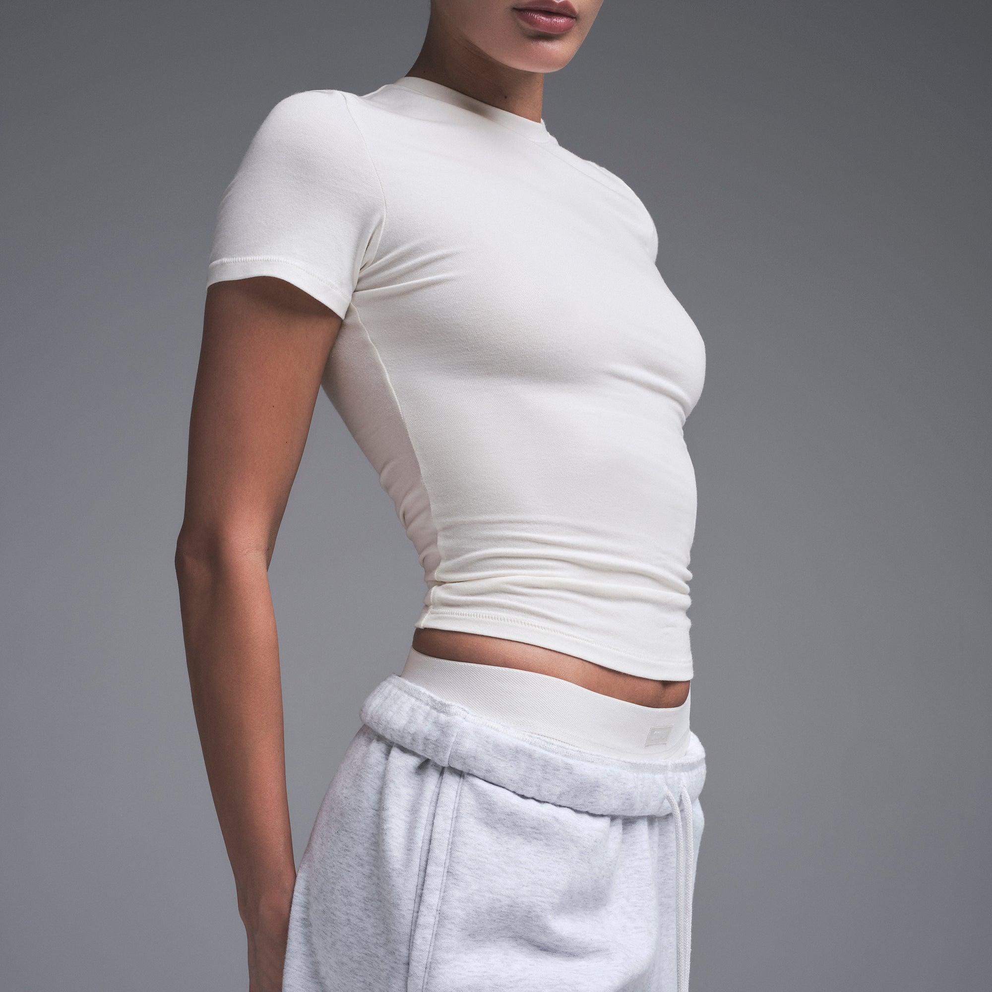 COTTON JERSEY T-SHIRT | MARBLE - Image 2