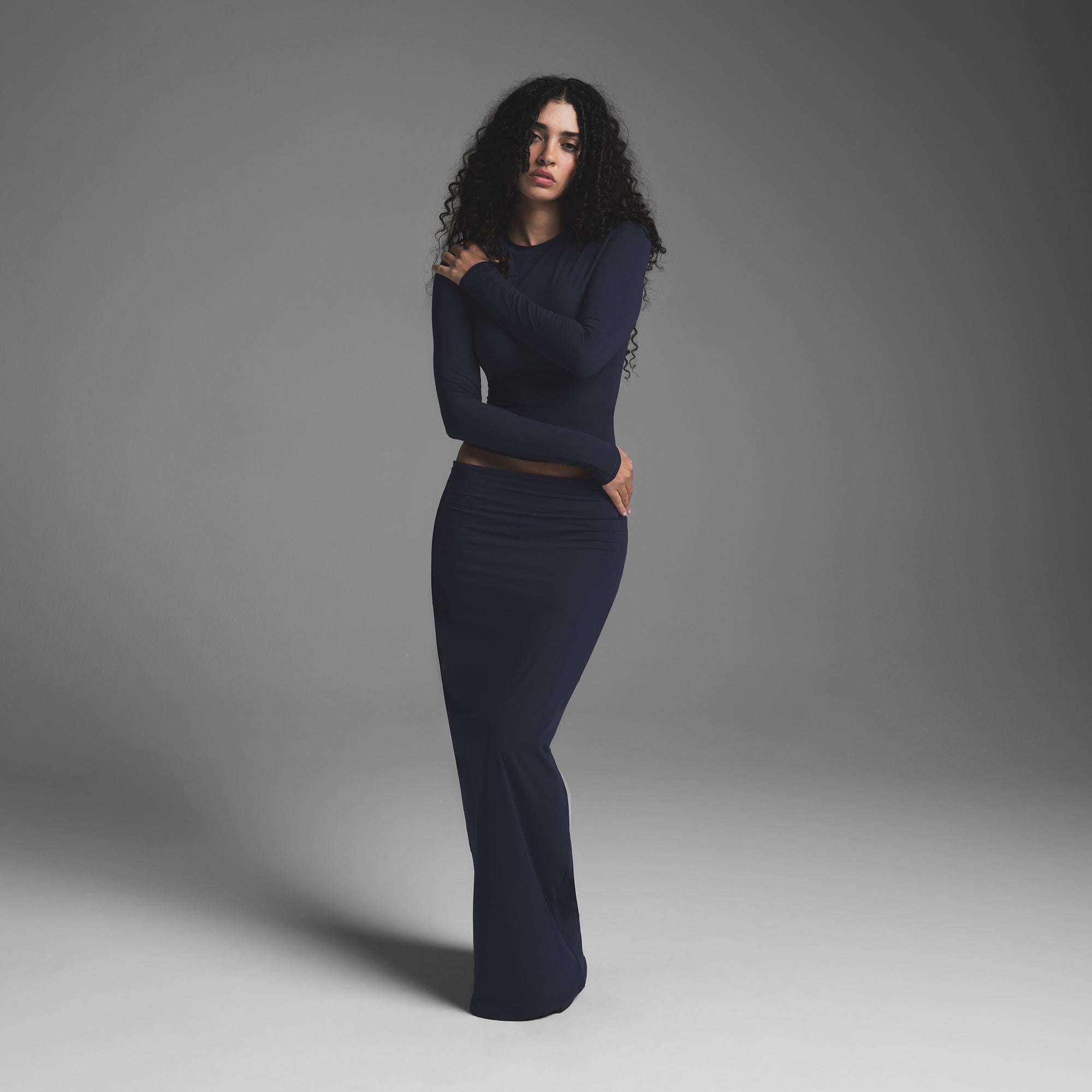 FITS EVERYBODY LONG SLEEVE T-SHIRT | NAVY