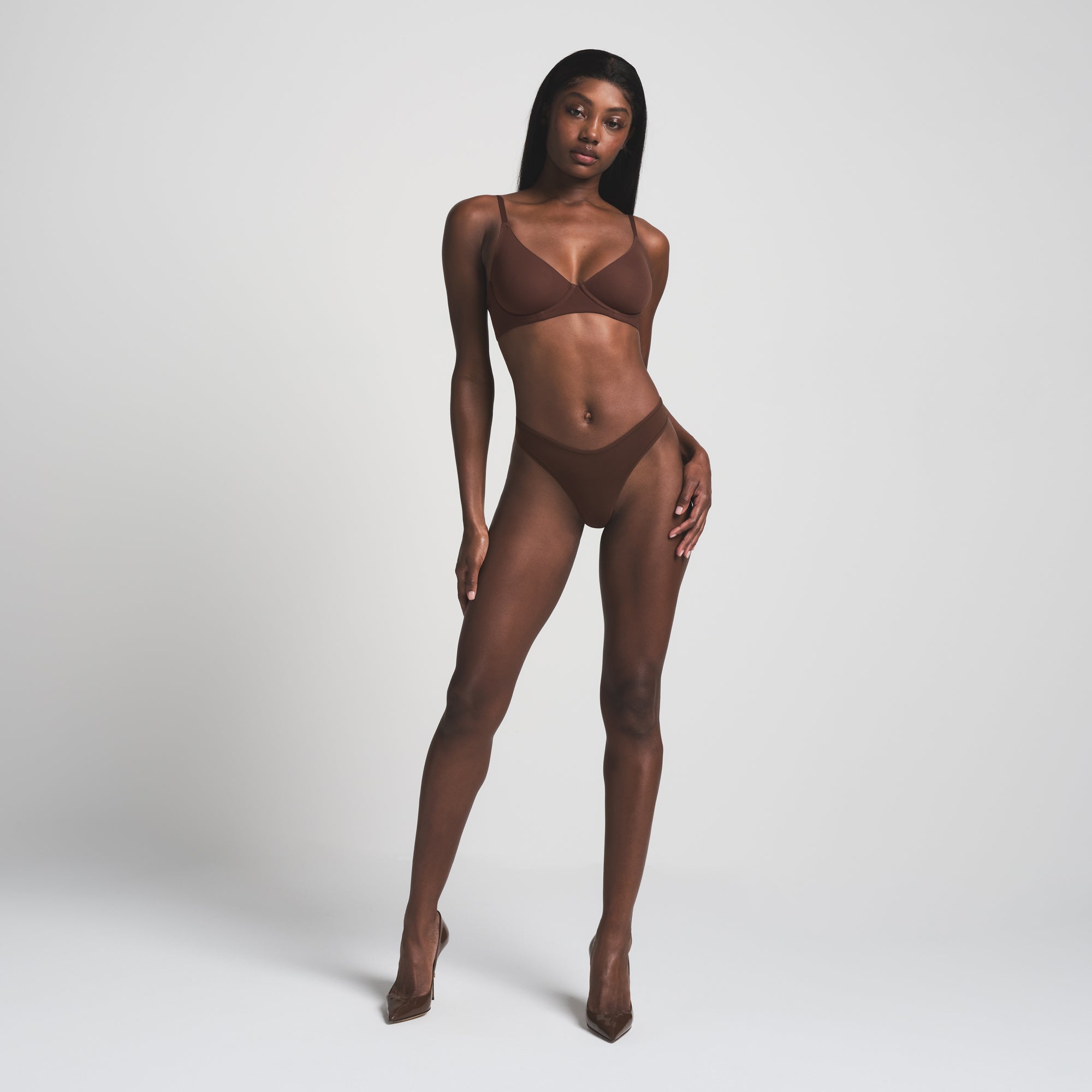 FITS EVERYBODY UNLINED DEMI BRA | COCOA