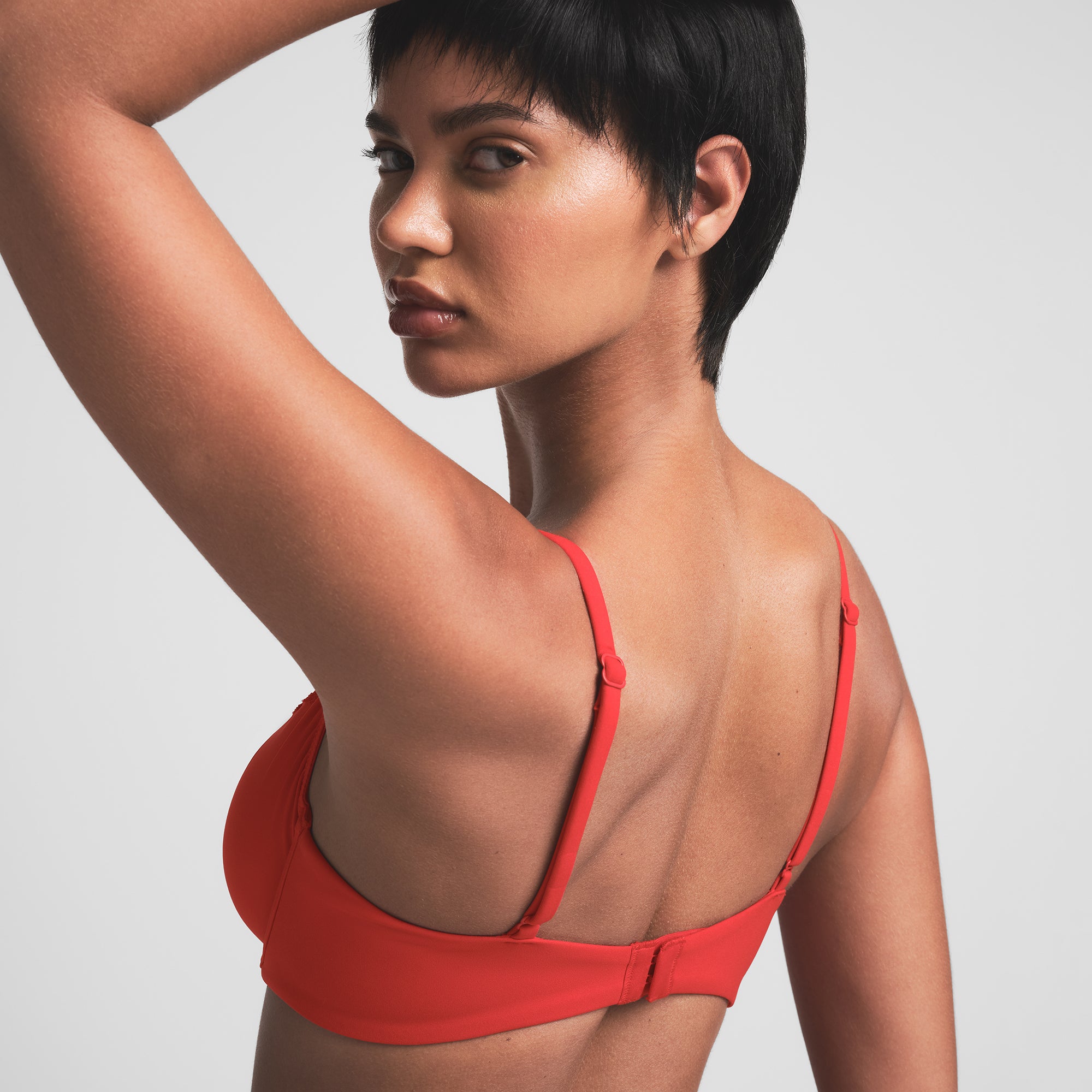 FITS EVERYBODY LACE UNLINED SCOOP BRA | CAYENNE - Image 4