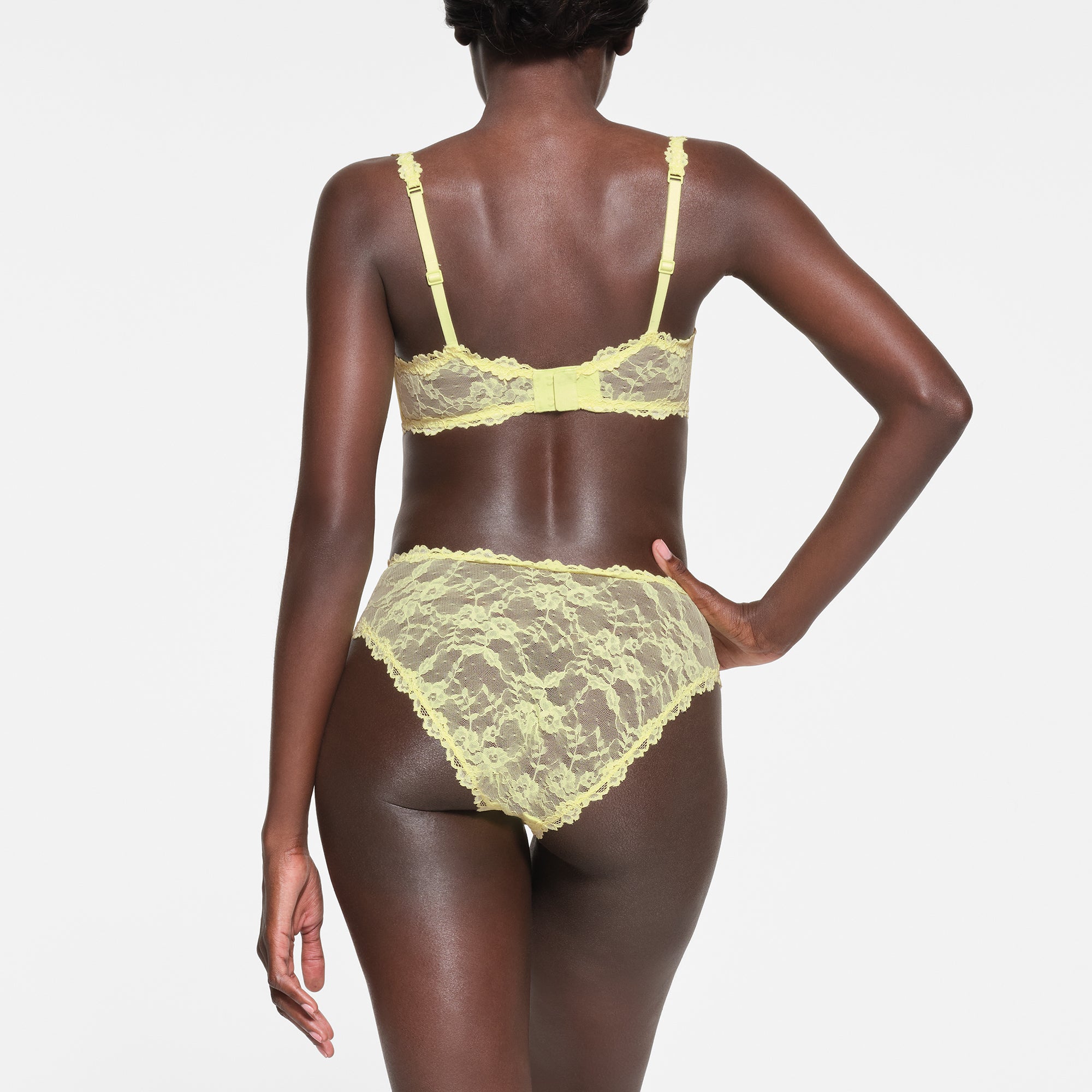 STRETCH LACE UNLINED DEMI BRA | LEMONADE - Image 3