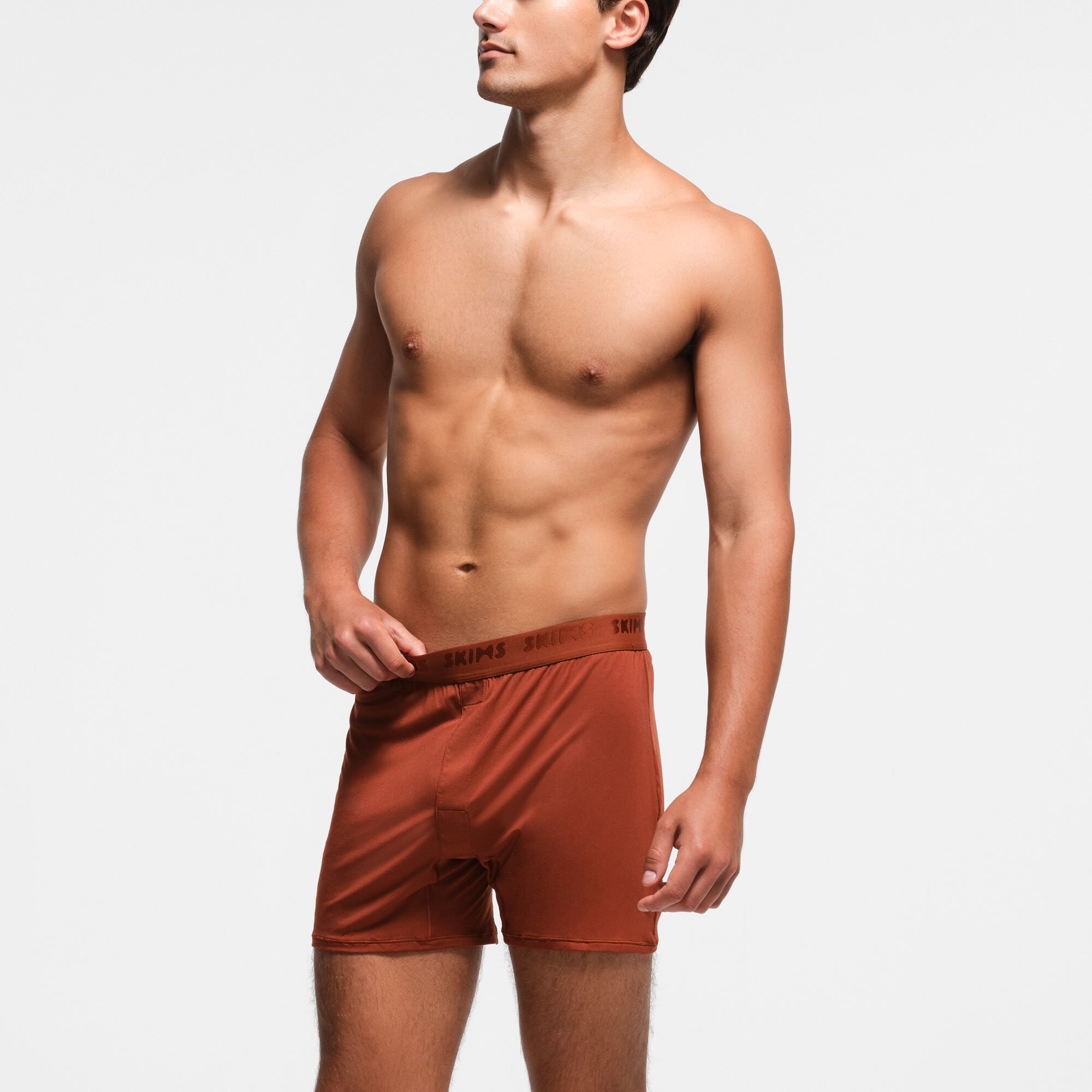 SKIMS STRETCH MENS KNIT BOXER 3-PACK | RUST MULTI - Image 2