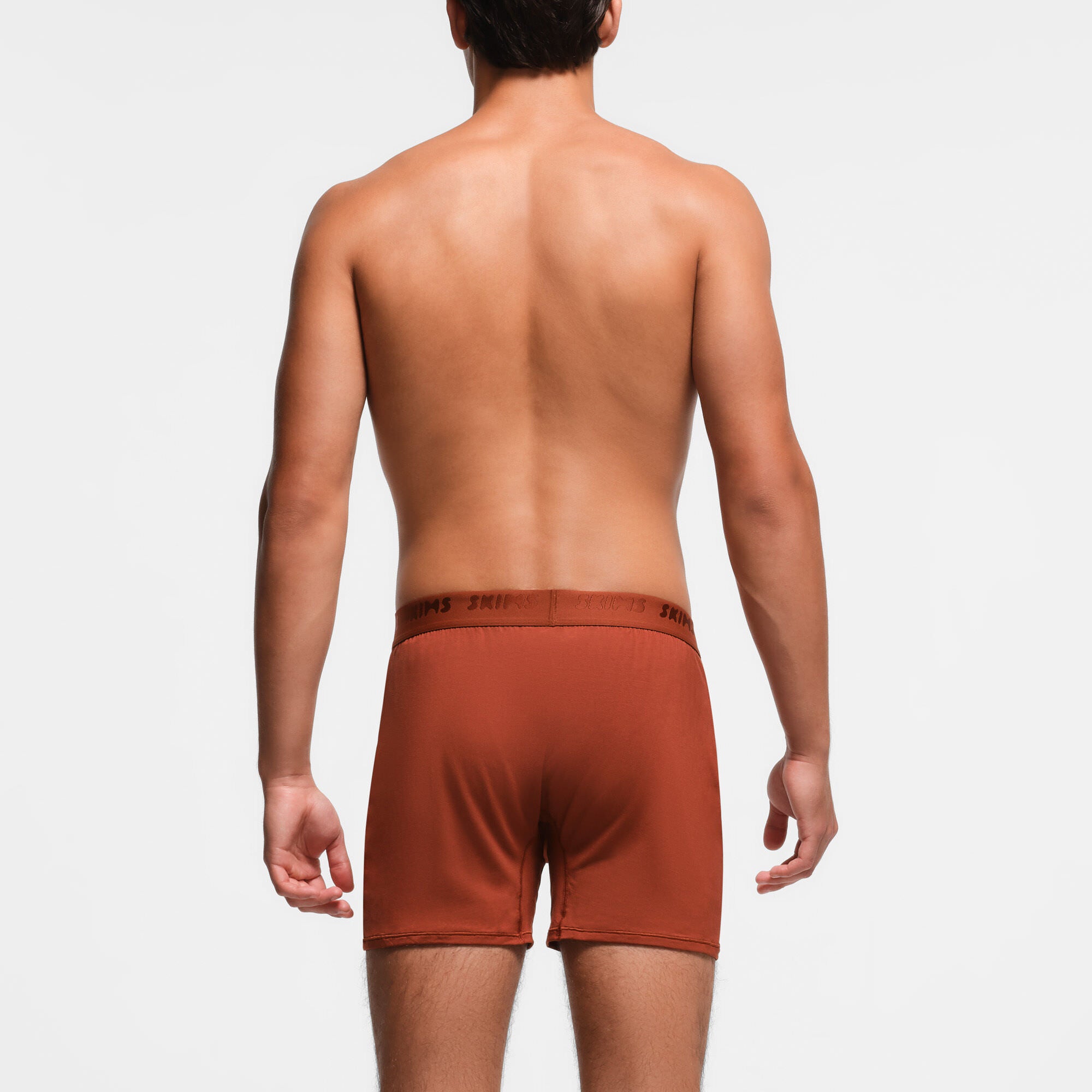 SKIMS STRETCH MENS KNIT BOXER 3-PACK | RUST MULTI - Image 3