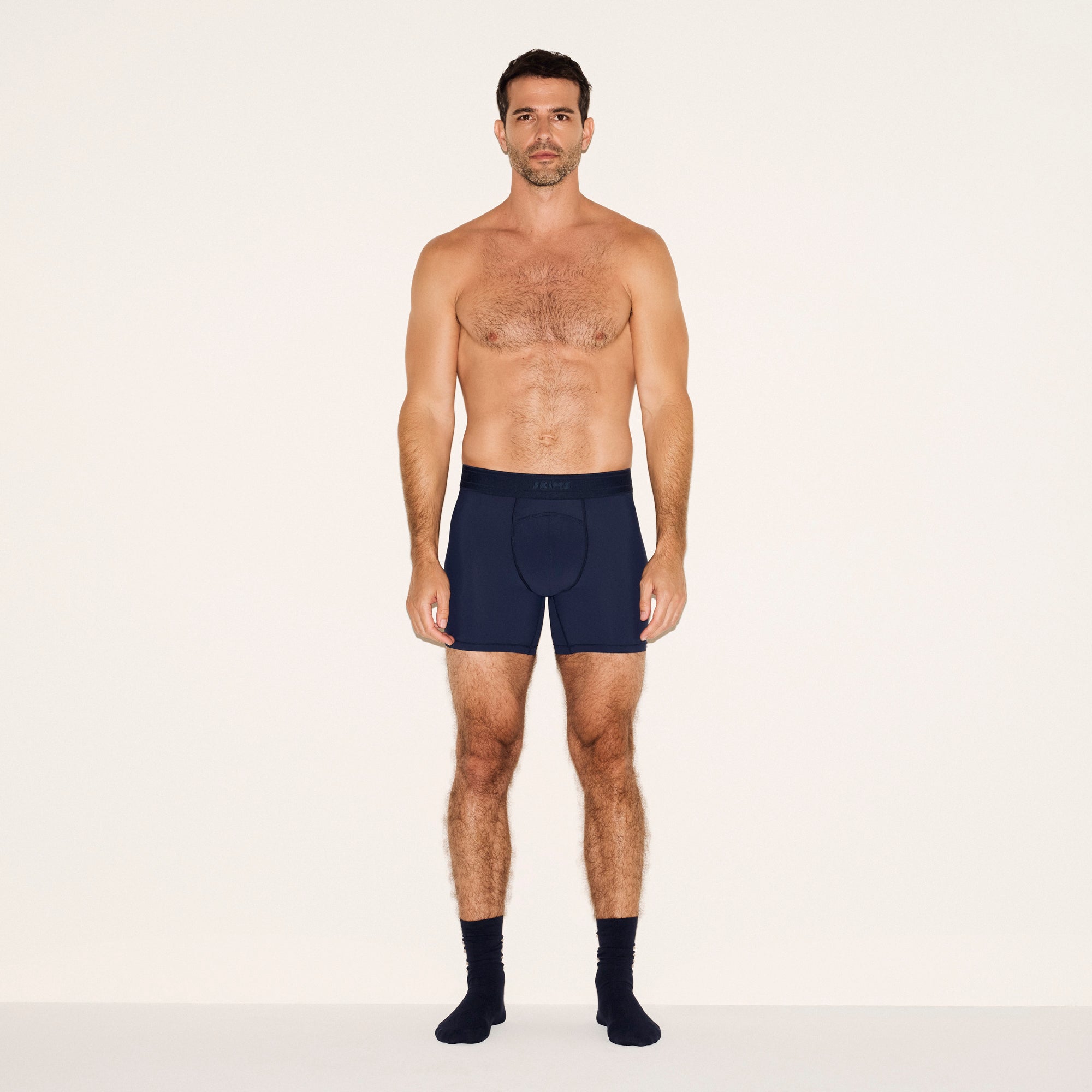 SKIMS SPORT MENS 5" BOXER BRIEF 3-PACK | NAVY SMOKE MULTI - Image 2