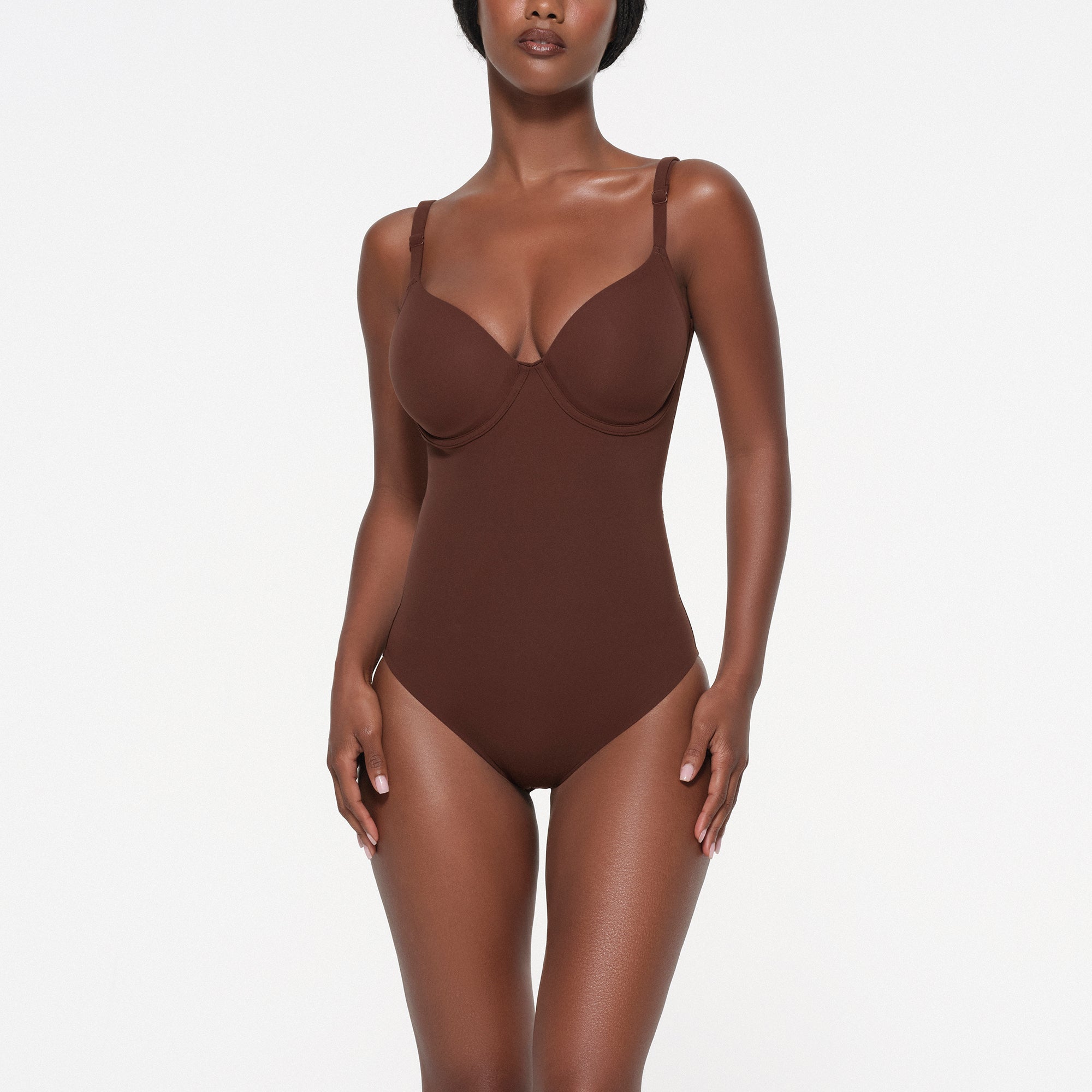 FITS EVERYBODY BACK SMOOTHING BRIEF BODYSUIT | COCOA