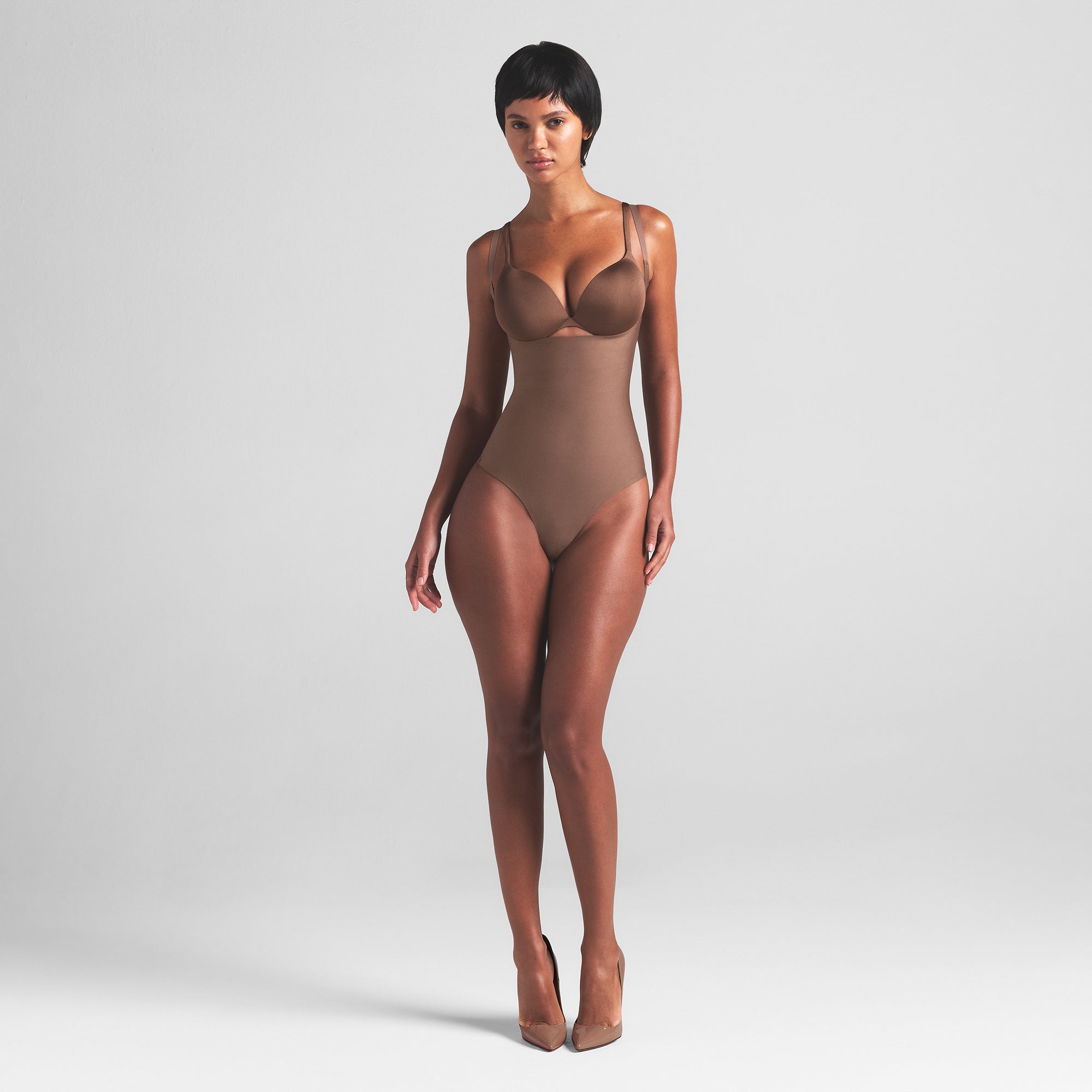 SKIMS BODY CORE SCULPT OPEN BUST THONG BODYSUIT | JASPER - Image 3
