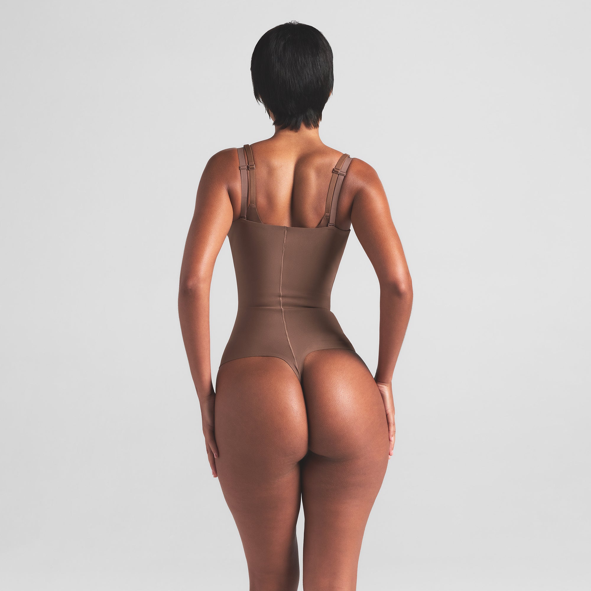 SKIMS BODY CORE SCULPT OPEN BUST THONG BODYSUIT | JASPER - Image 4