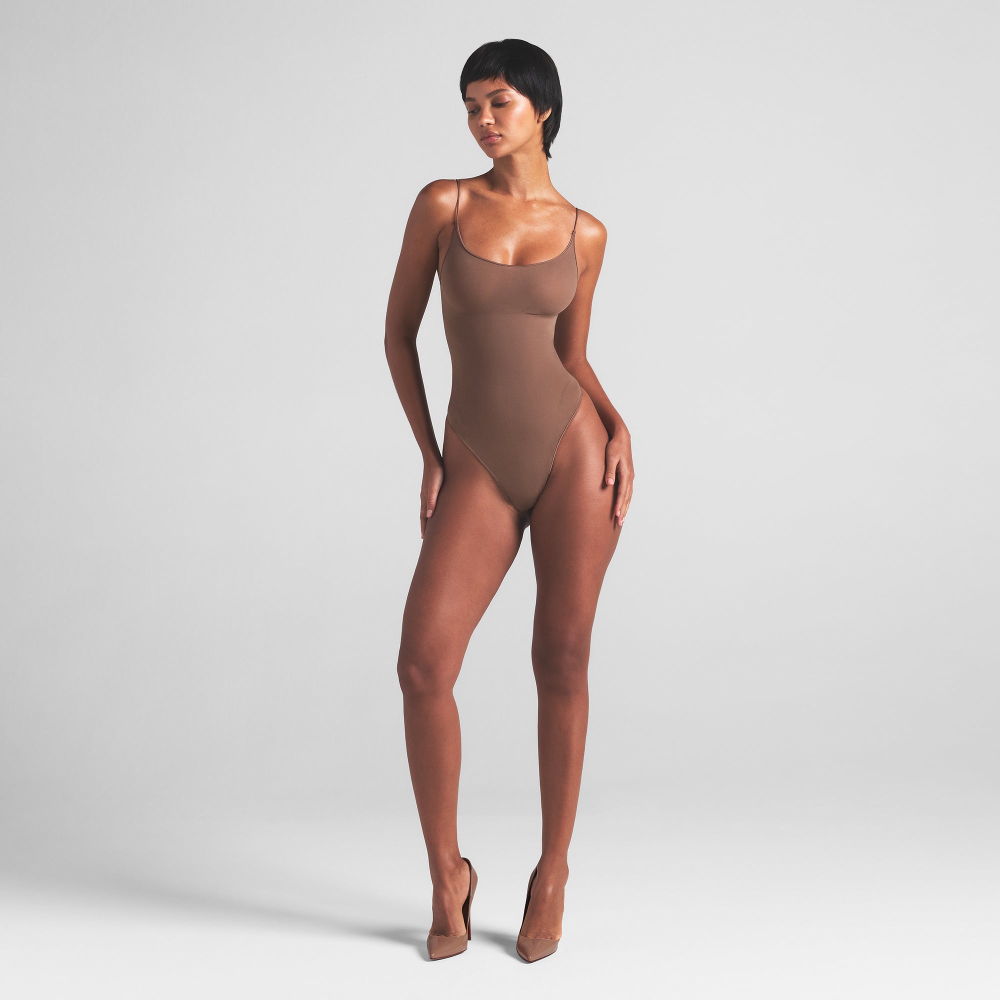 SHEER SEAMLESS THONG BODYSUIT | JASPER - Image 5
