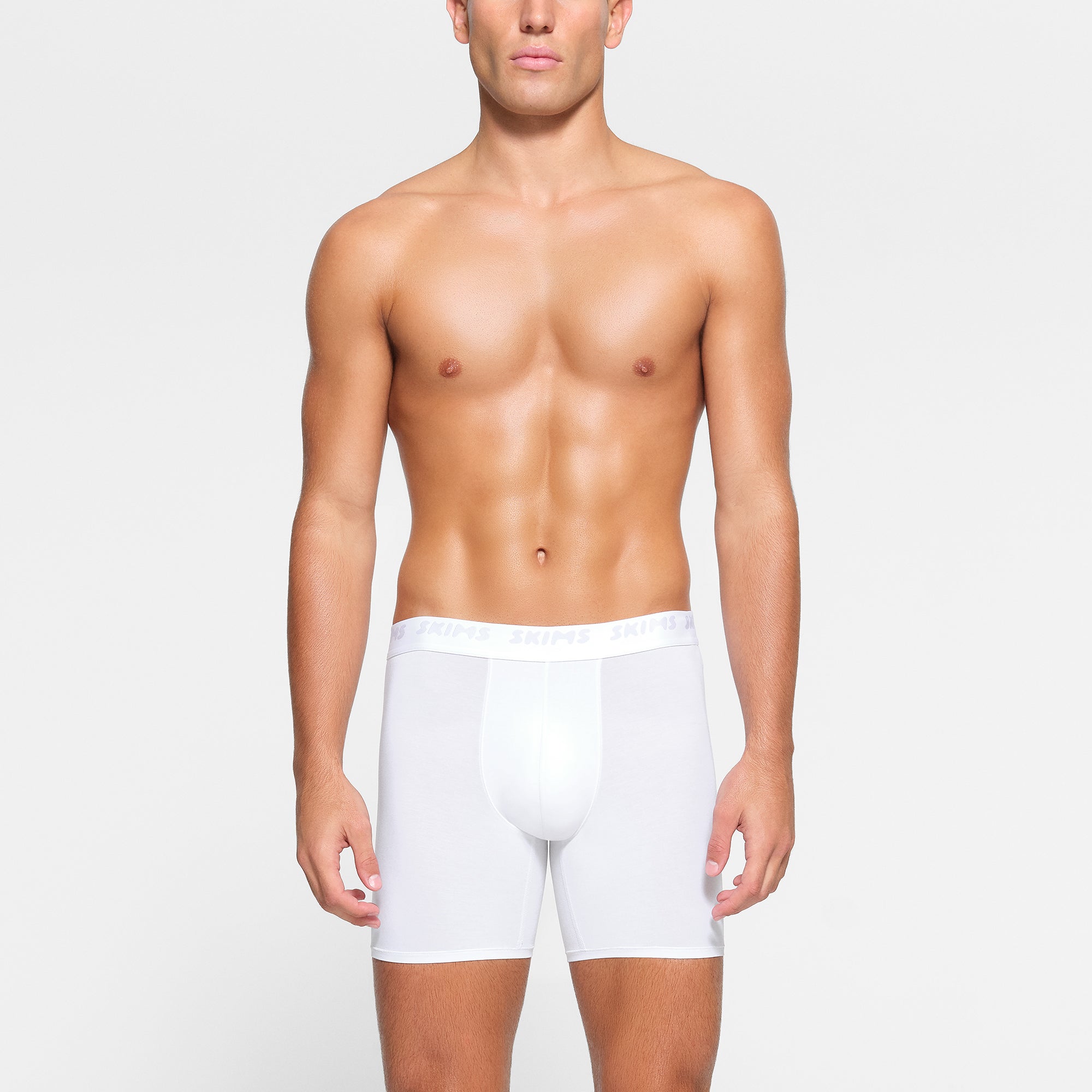 SKIMS STRETCH MENS 5" BOXER BRIEF | CHALK