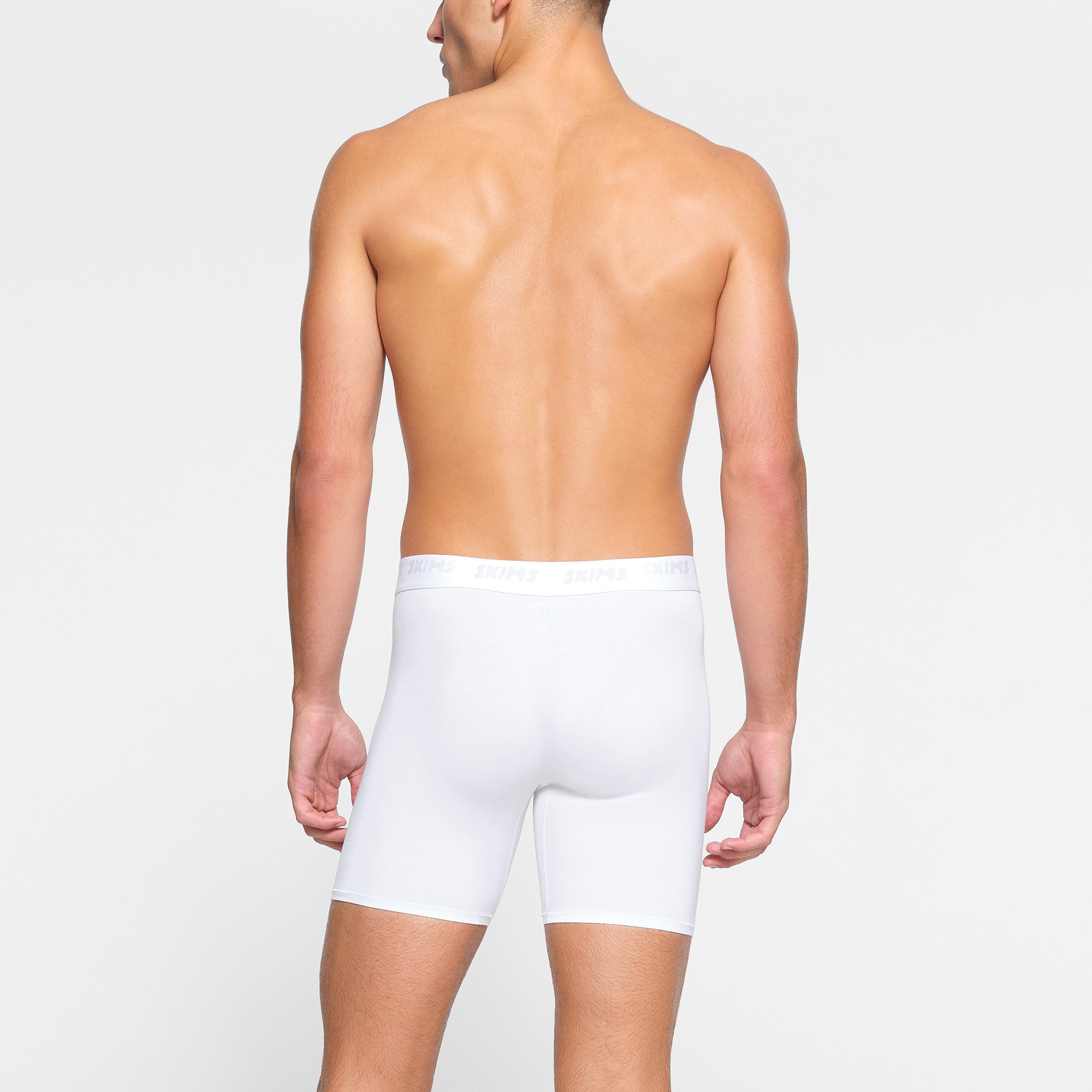 SKIMS STRETCH MENS 5" BOXER BRIEF | CHALK - Image 3