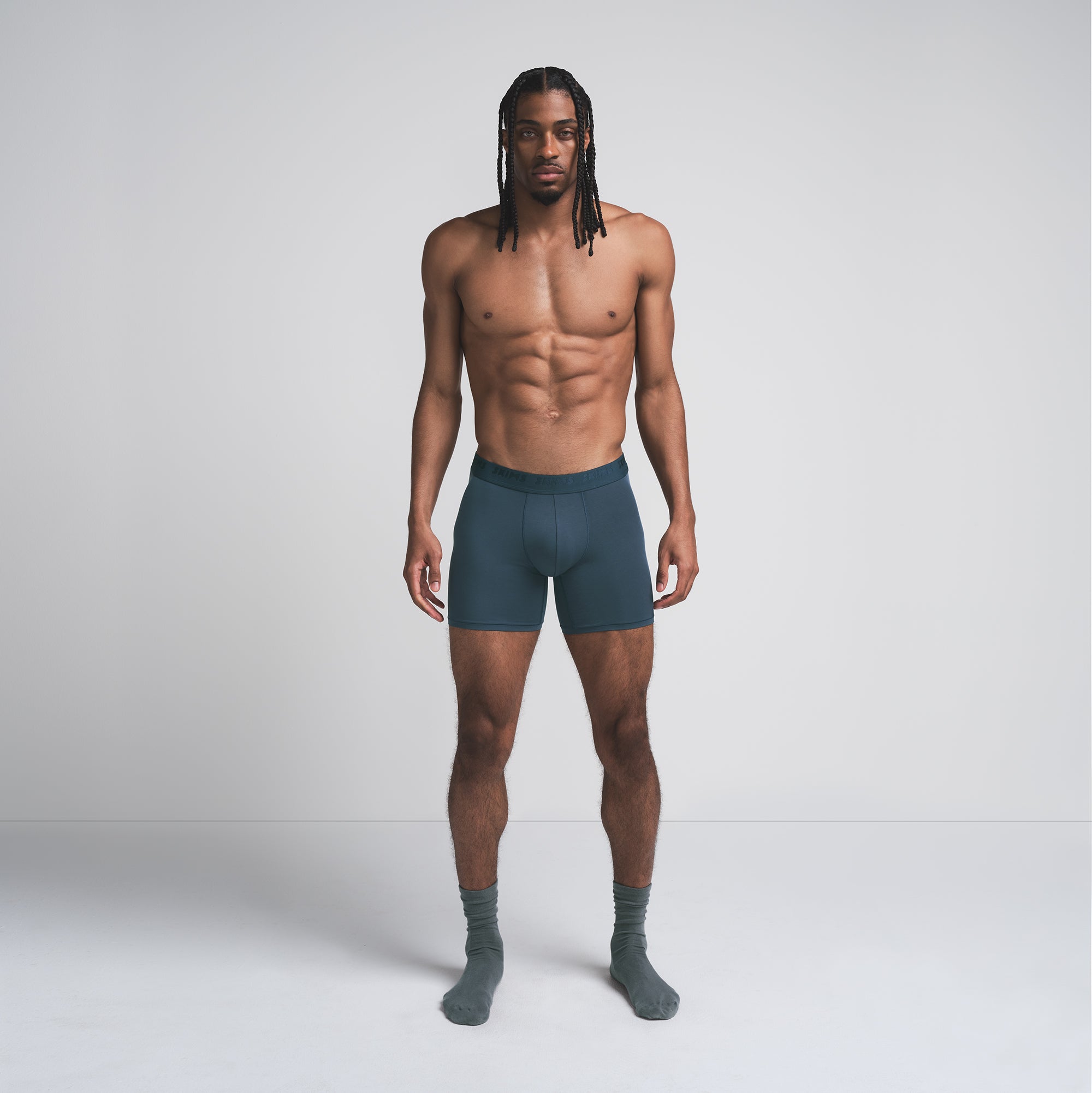 SKIMS STRETCH MENS 5" BOXER BRIEF | INDIGO