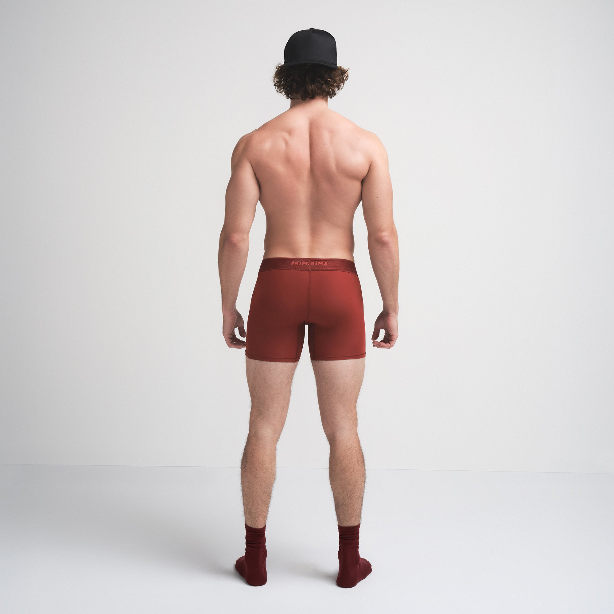 SKIMS SPORT MENS 5" BOXER BRIEF | SANGRIA - Image 3