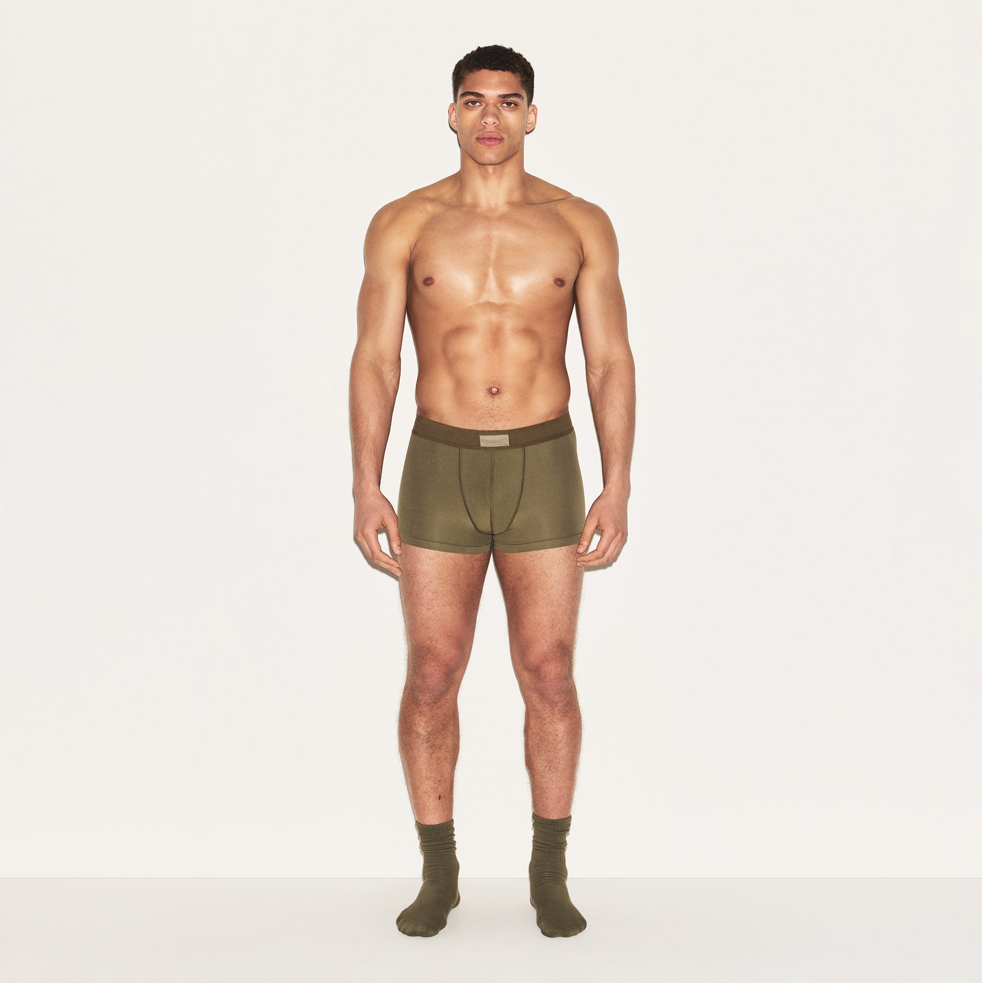 SKIMS COTTON MENS TRUNK | ARMY