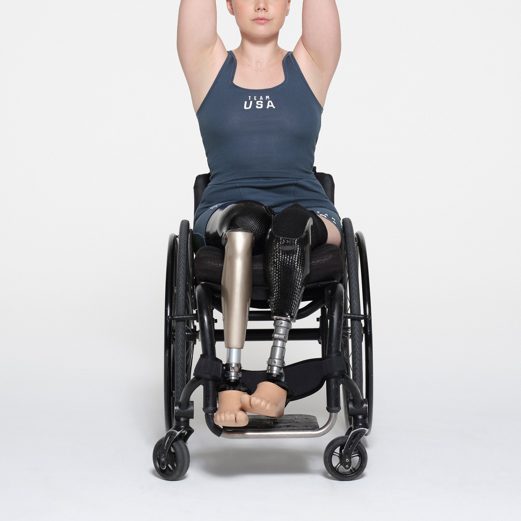 SKIMS FOR TEAM USA COTTON RIB PARALYMPIC BOXER | NAVY