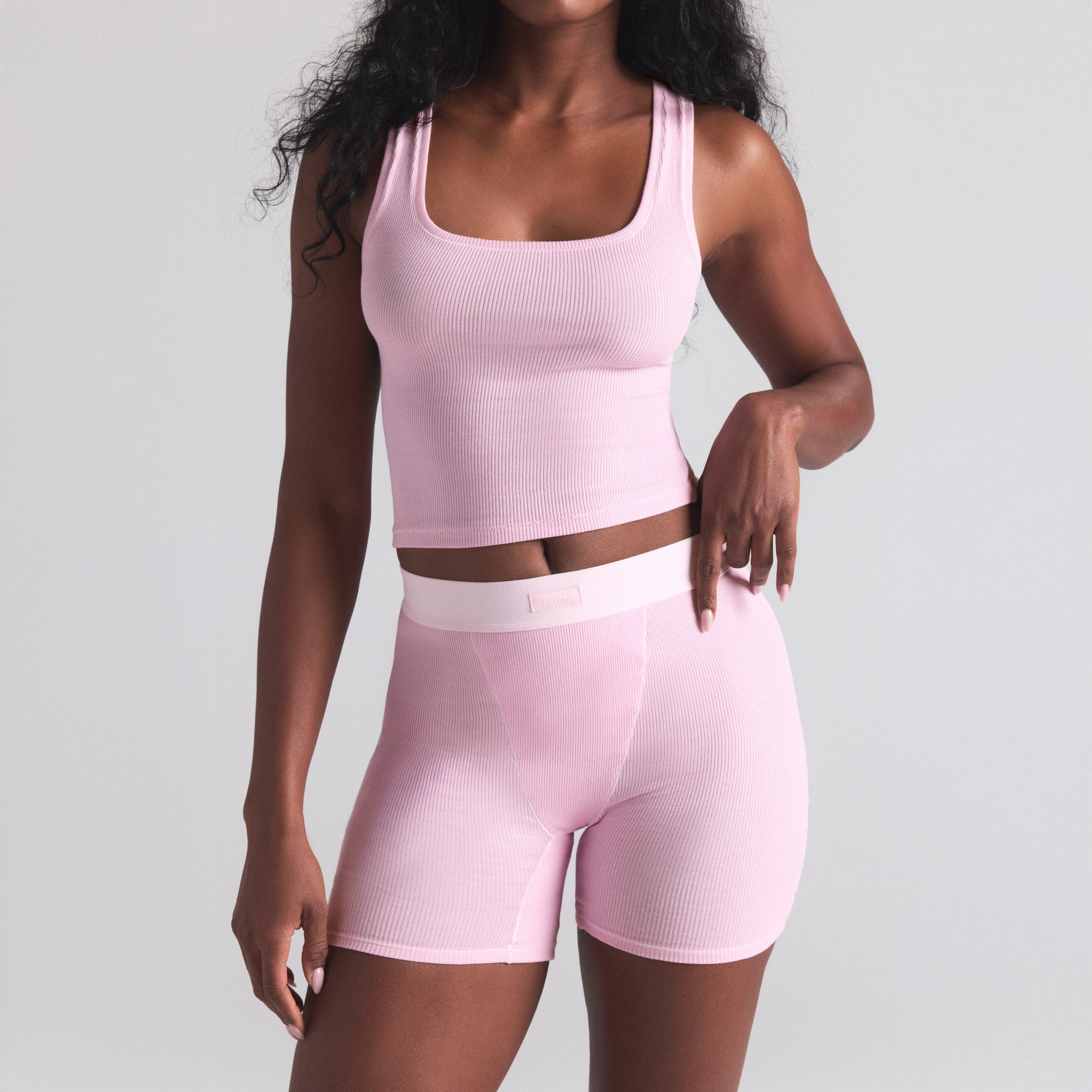 COTTON RIB BOXER 3-PACK | BABY PINK MULTI - Image 4