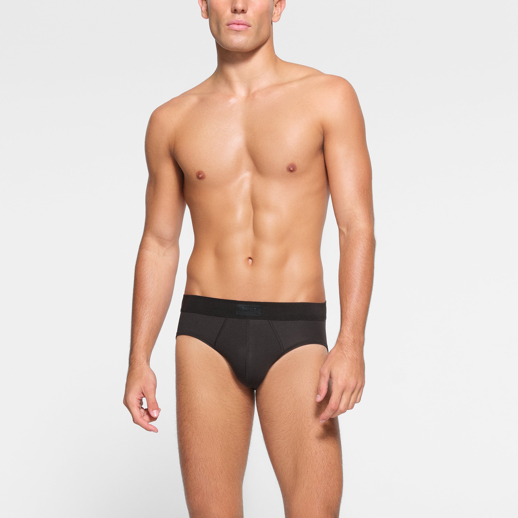 SKIMS COTTON MENS BRIEF | ONYX