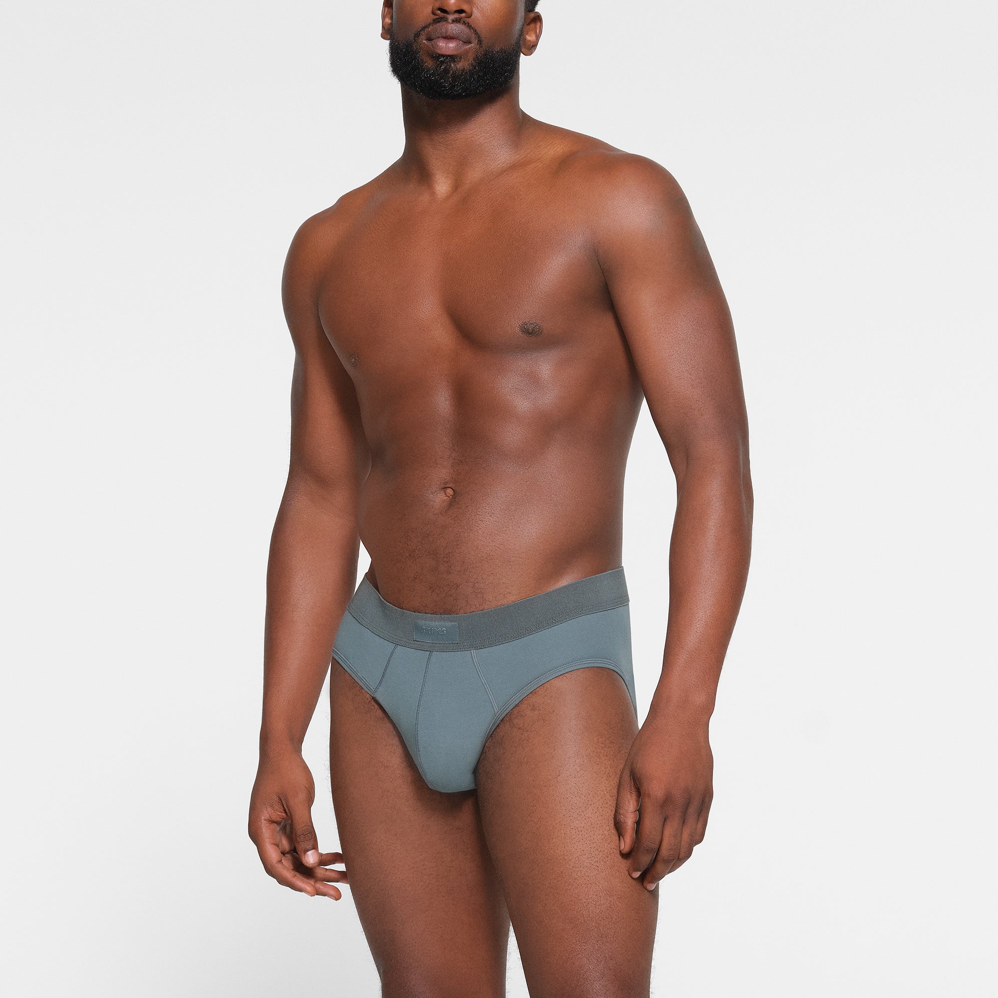 SKIMS COTTON MENS BRIEF 3-PACK | MINERAL MULTI - Image 5