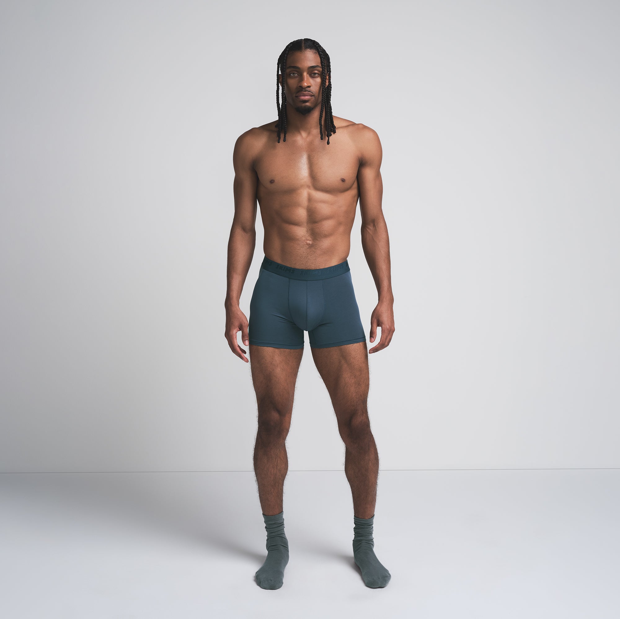 SKIMS STRETCH MENS 3" BOXER BRIEF | INDIGO