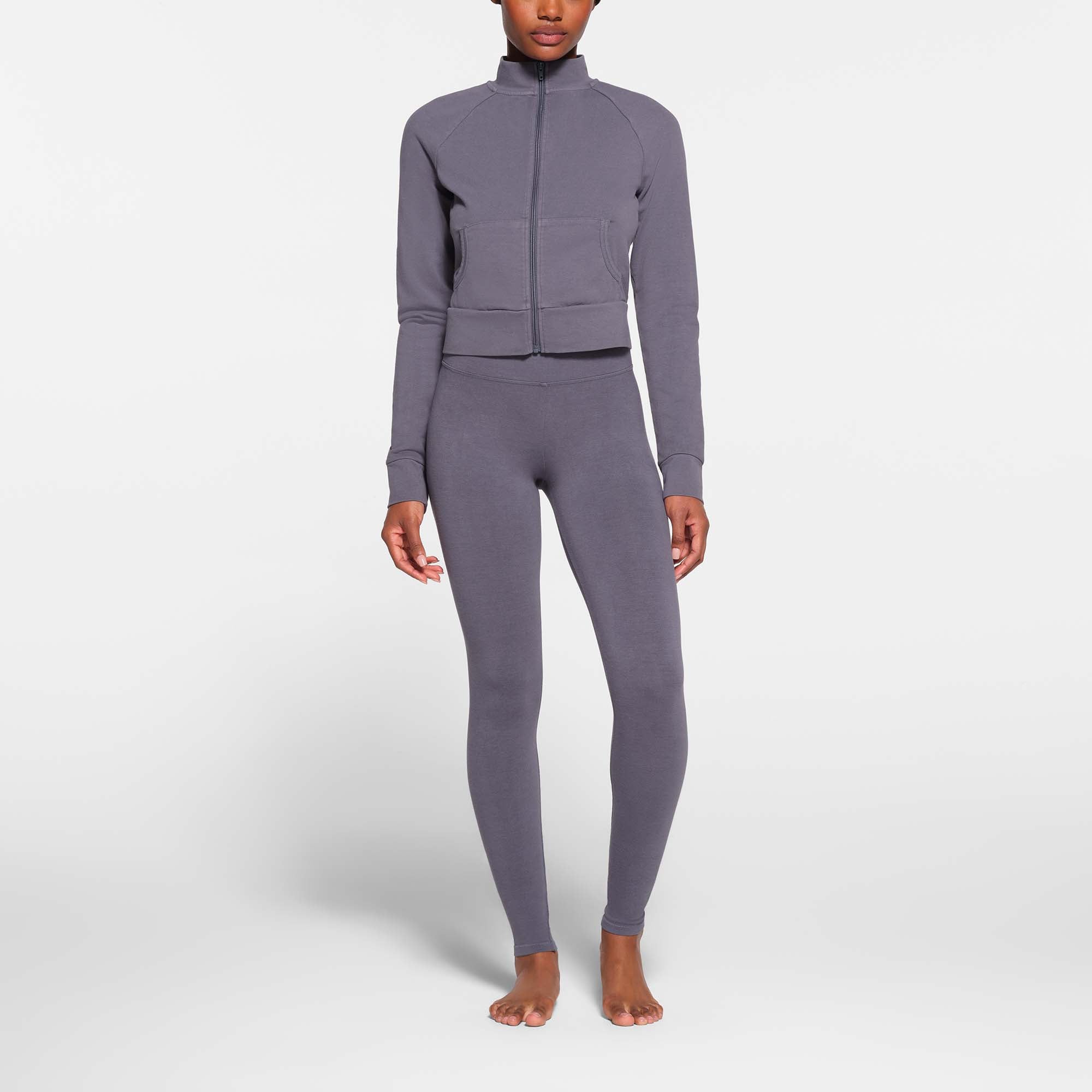 OUTDOOR HIGH-WAISTED BANDED LEGGING | STEEL BLUE