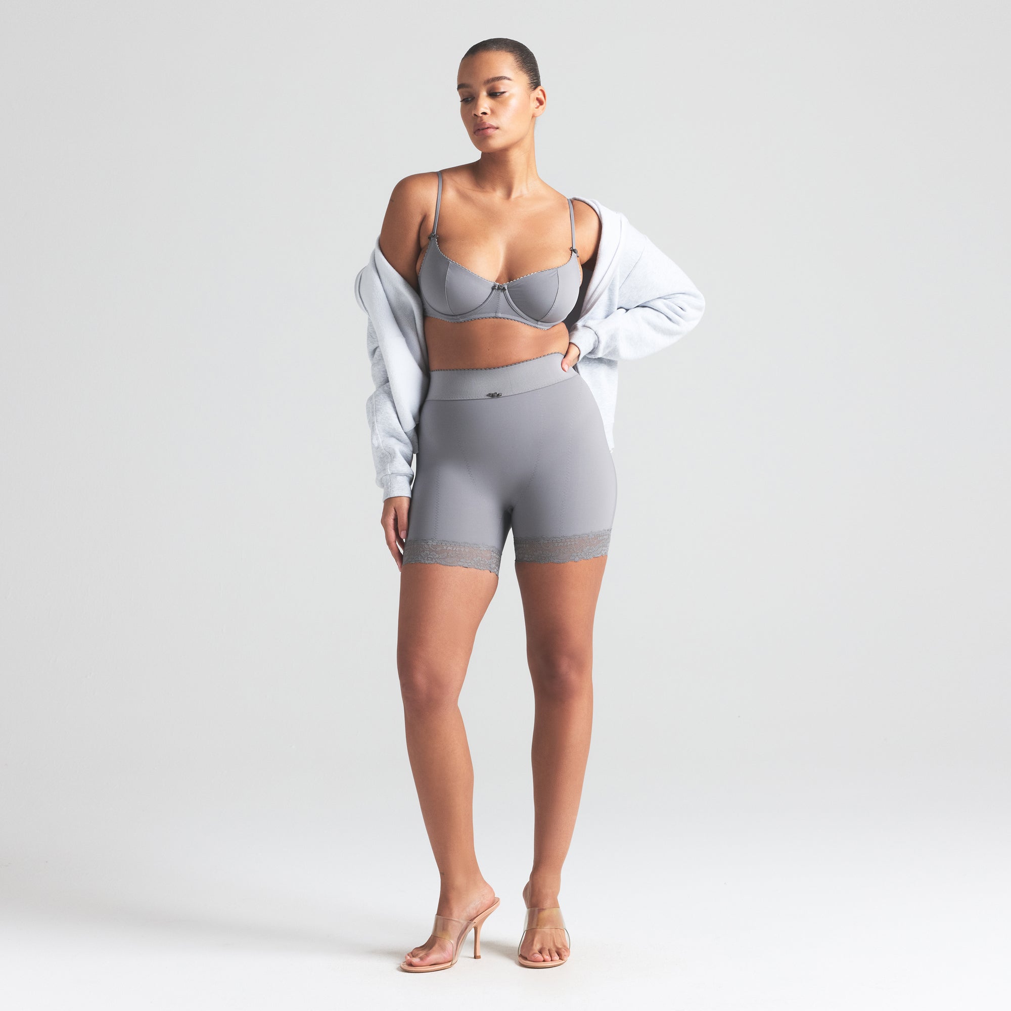 VINTAGE SHAPEWEAR MID THIGH SHORT | SHADOW