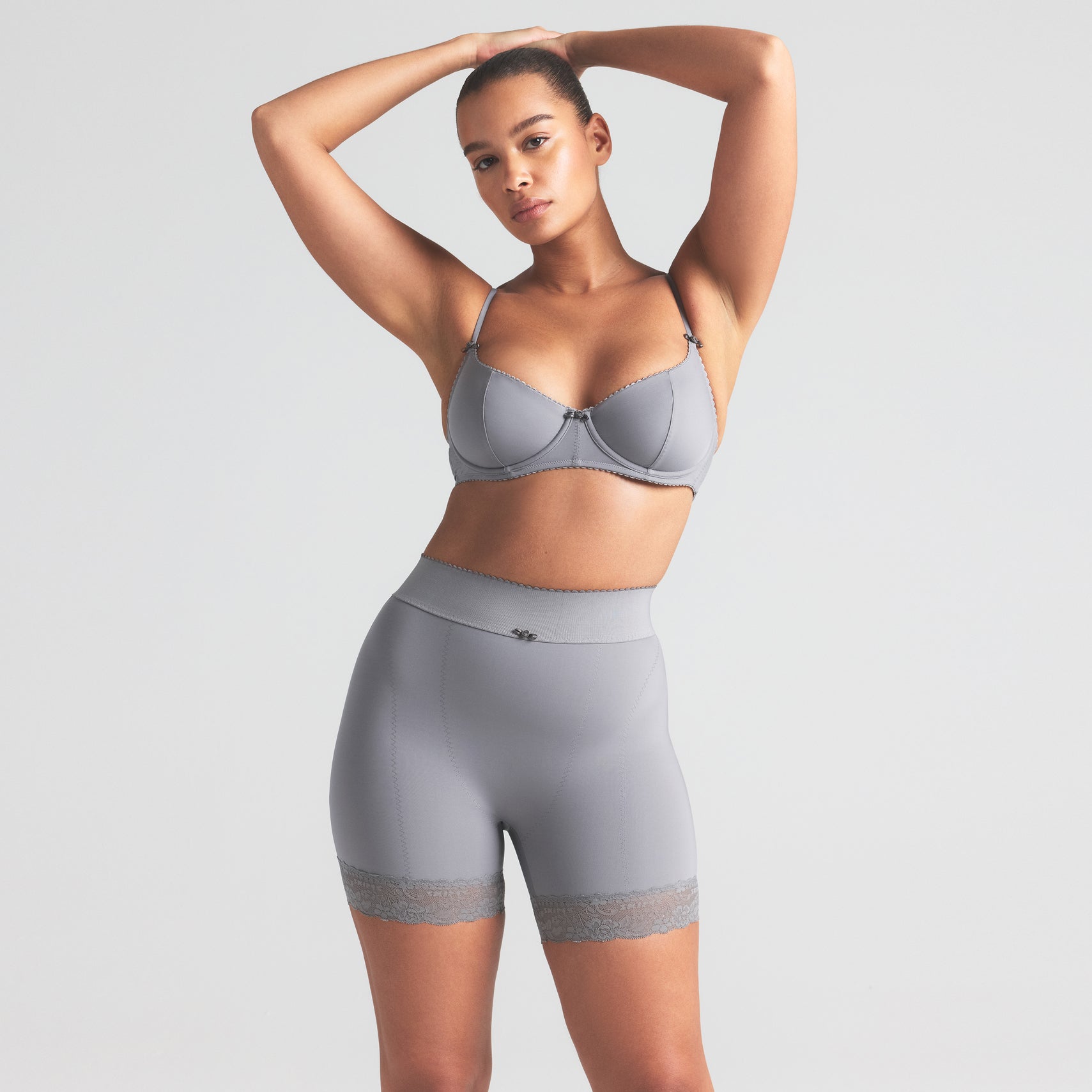 VINTAGE SHAPEWEAR MID THIGH SHORT | SHADOW - Image 4