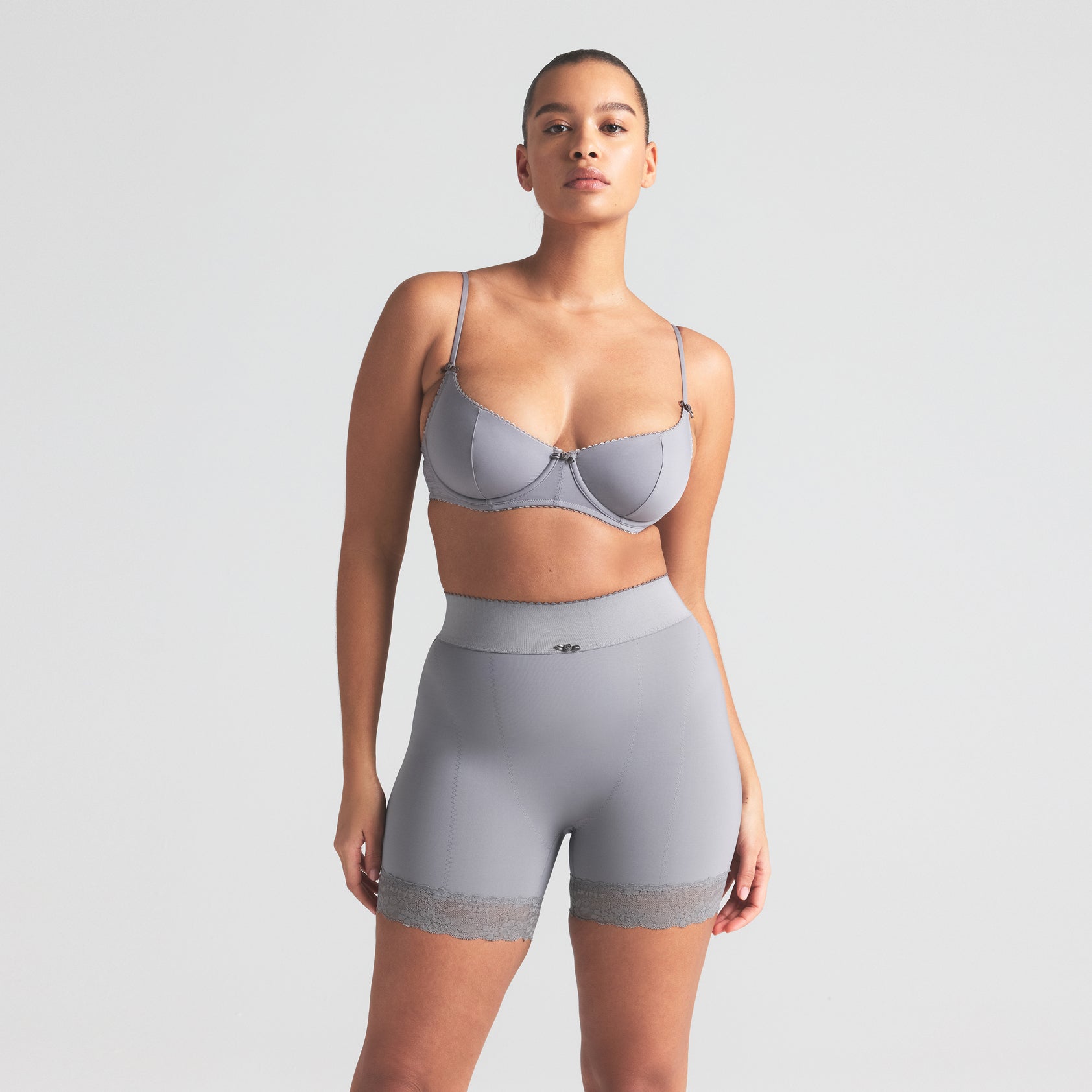 VINTAGE SHAPEWEAR MID THIGH SHORT | SHADOW - Image 3