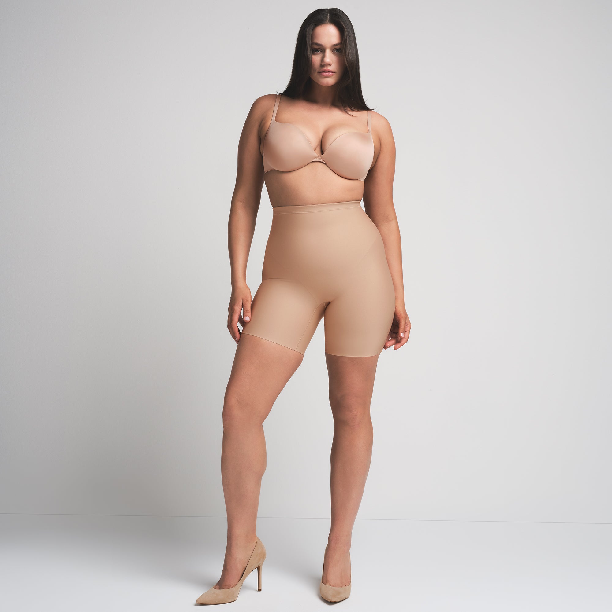 SKIMS BODY CORE SCULPT MID RISE SHORT | CLAY - Image 11