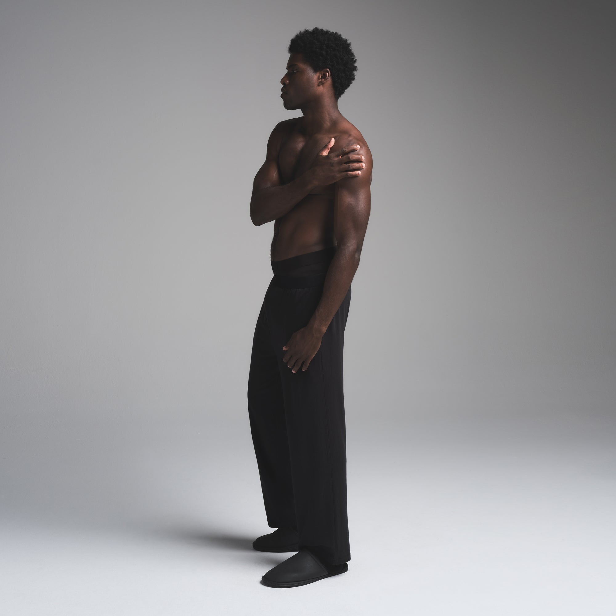 JERSEY SLEEP MENS STRAIGHT LEG PANT | OBSIDIAN - Image 2