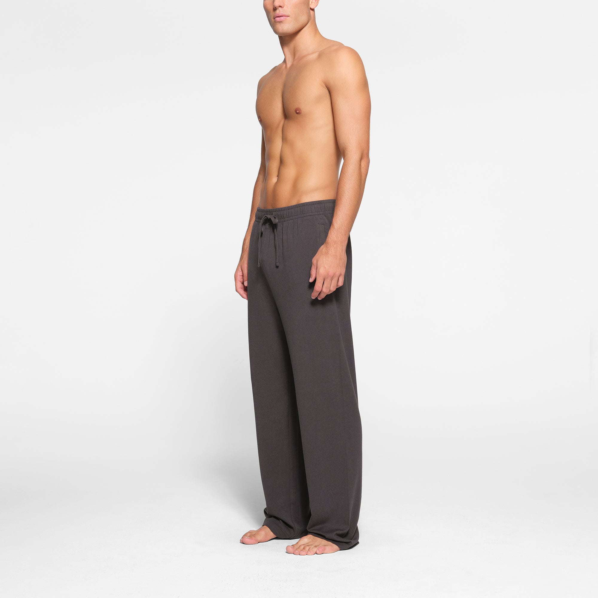 JERSEY LOUNGE MENS RELAXED STRAIGHT LEG PANT | ASH - Image 2