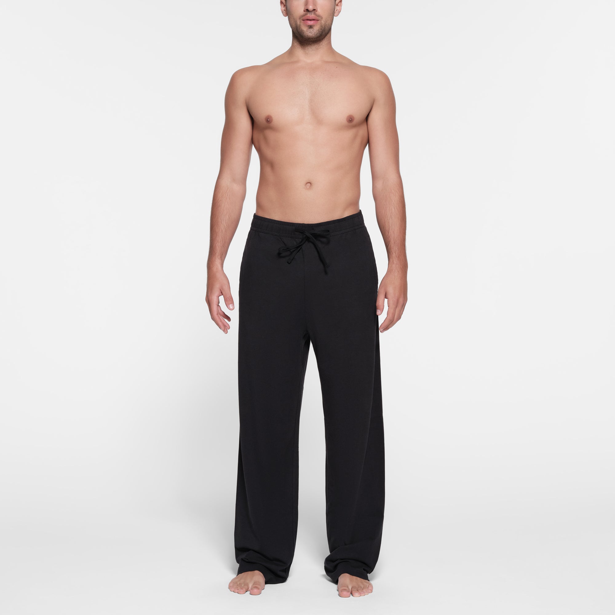 JERSEY LOUNGE MENS RELAXED STRAIGHT LEG PANT | OBSIDIAN