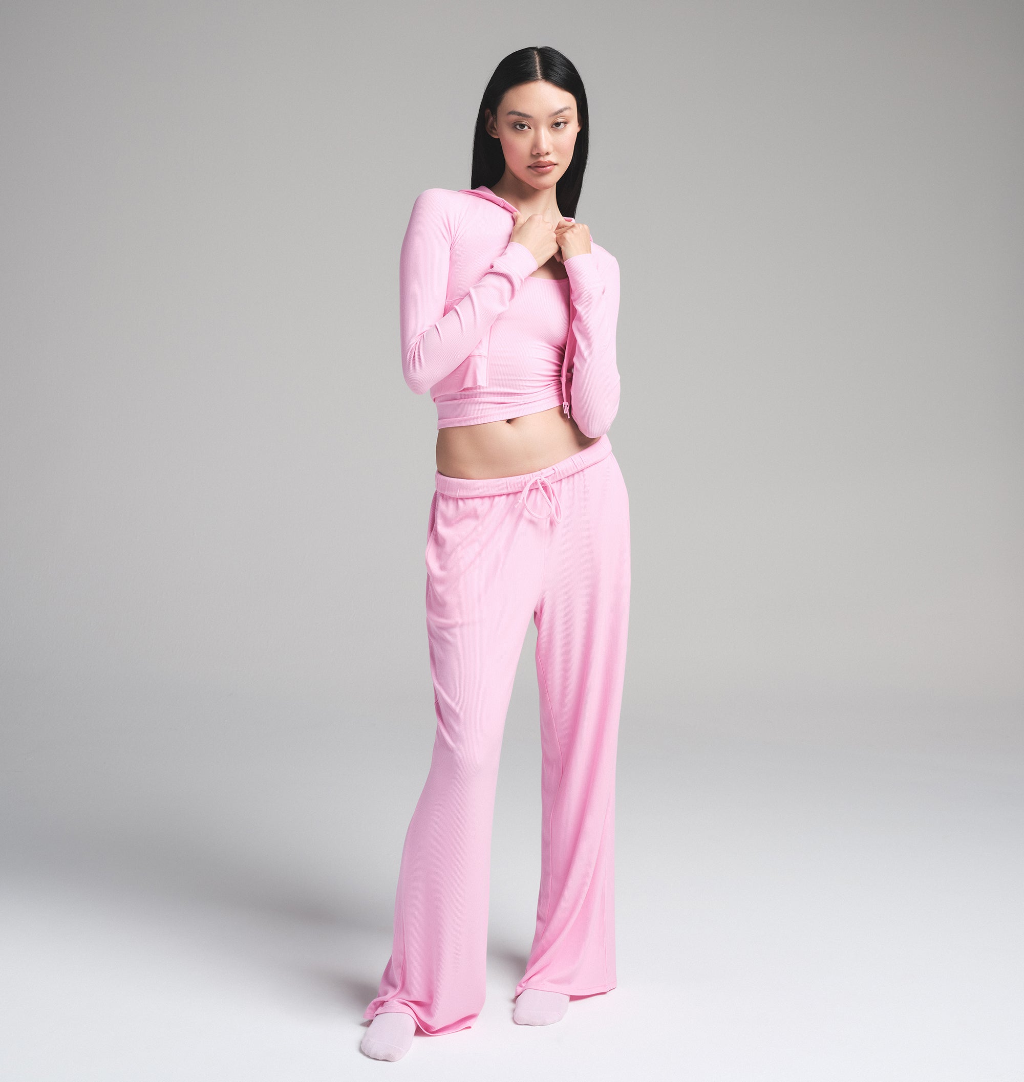 SOFT LOUNGE LOOSE PANT | BUBBLE GUM