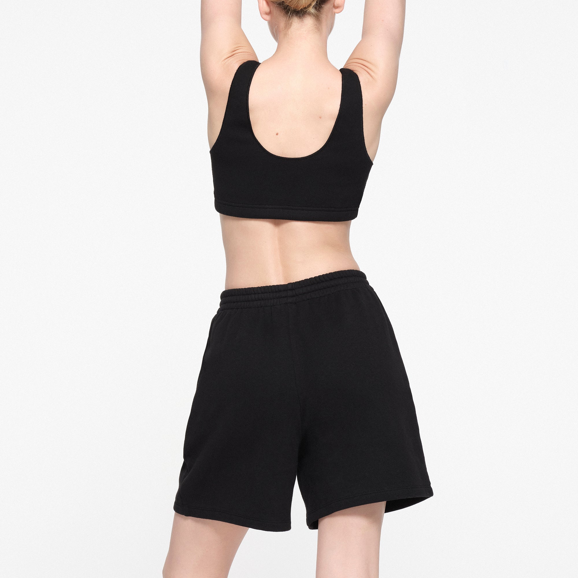 COTTON FLEECE BRALETTE | ONYX - Image 4