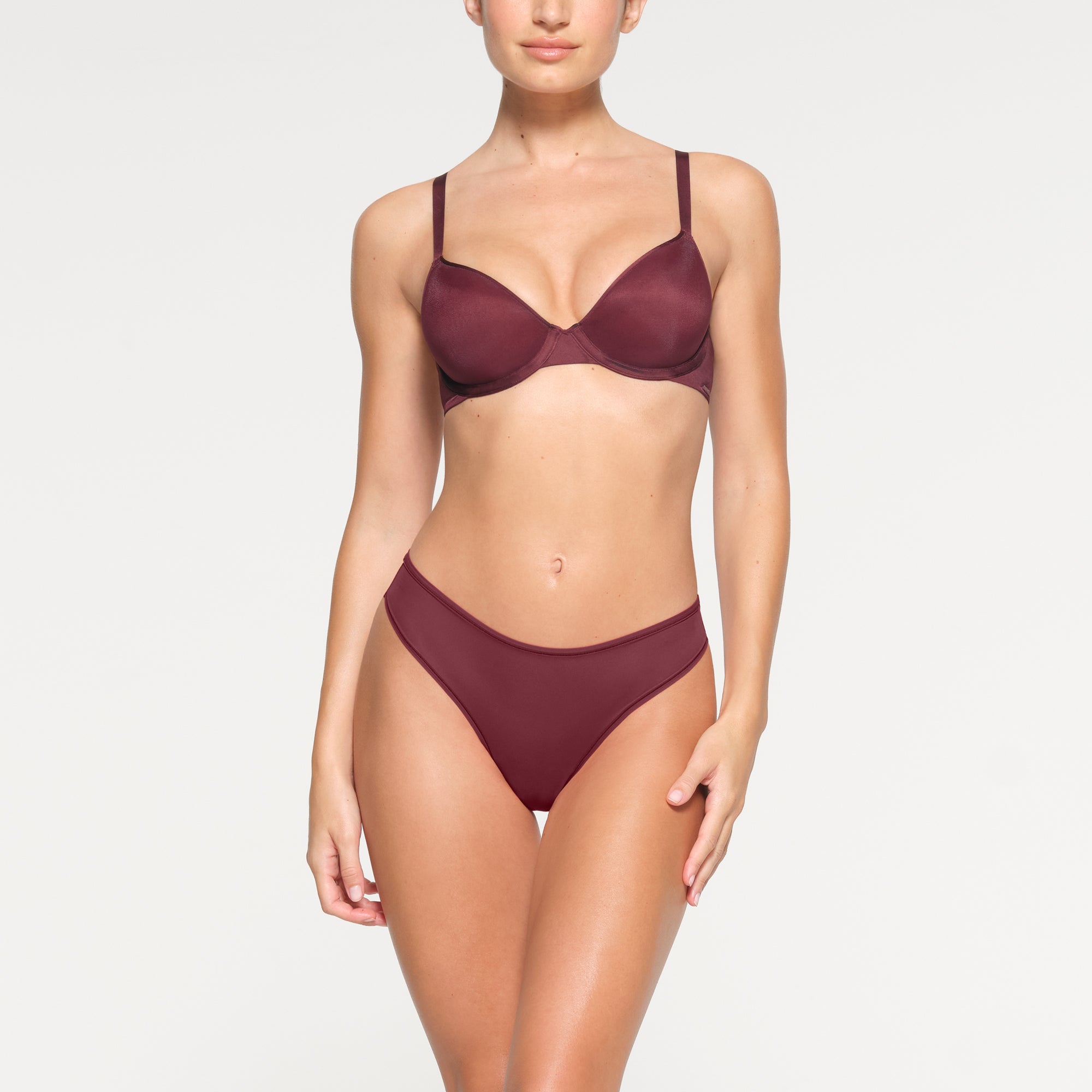 WEIGHTLESS DEMI BRA | WINE