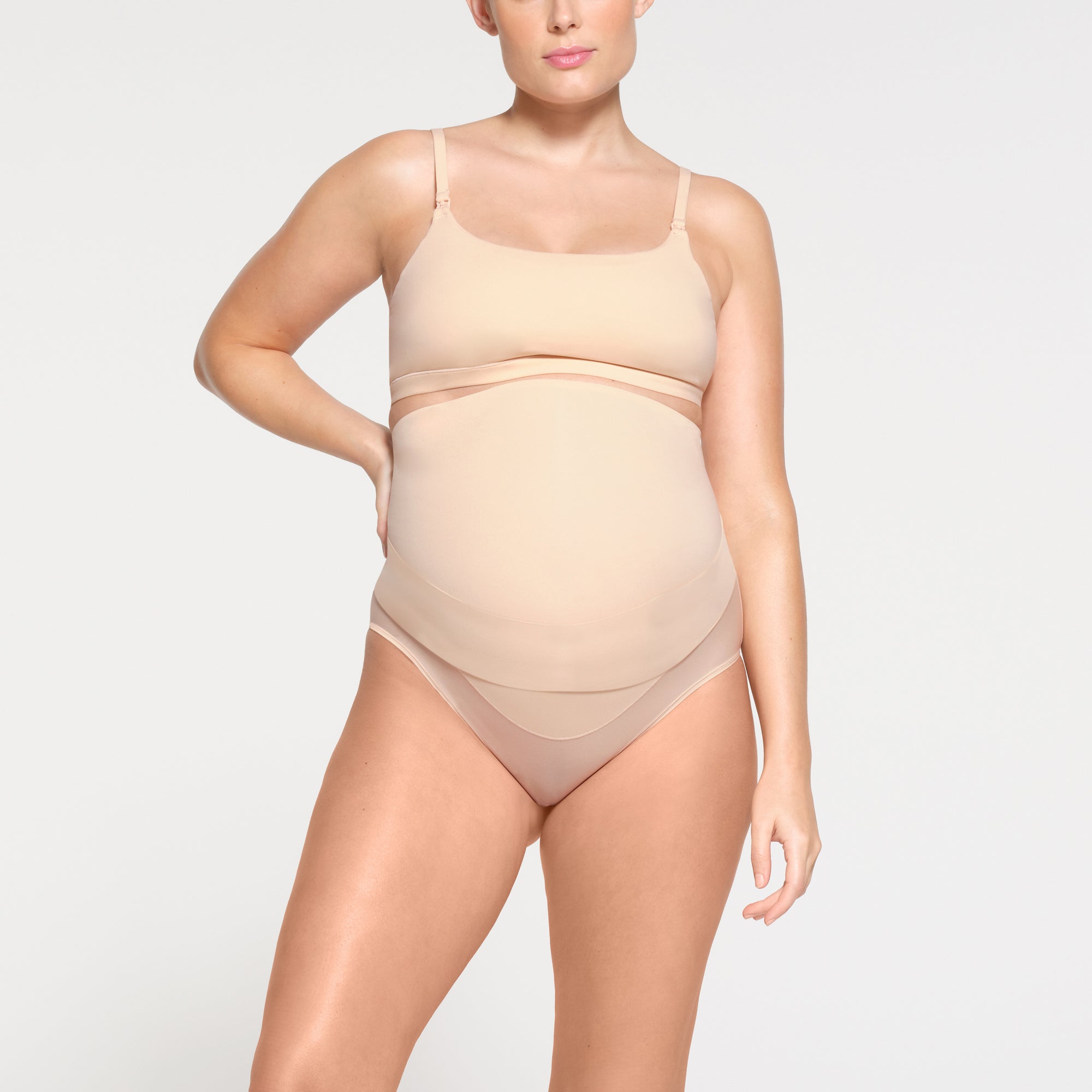 FITS EVERYBODY MATERNITY PUMPING SCOOP BRALETTE | SAND