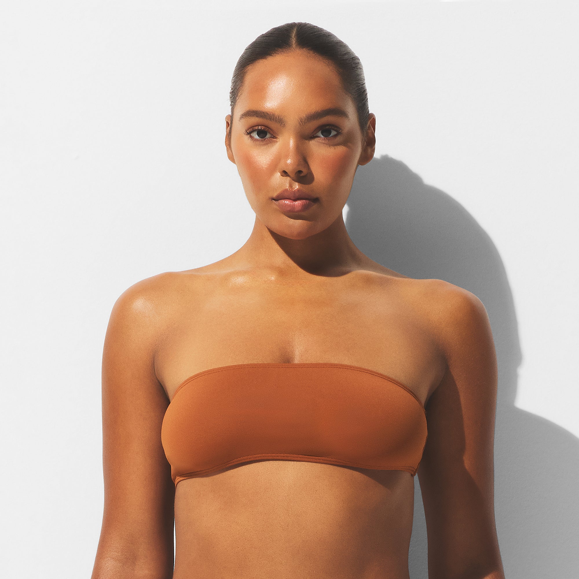 ICONIC SWIM MICRO BANDEAU BIKINI TOP | BRONZE