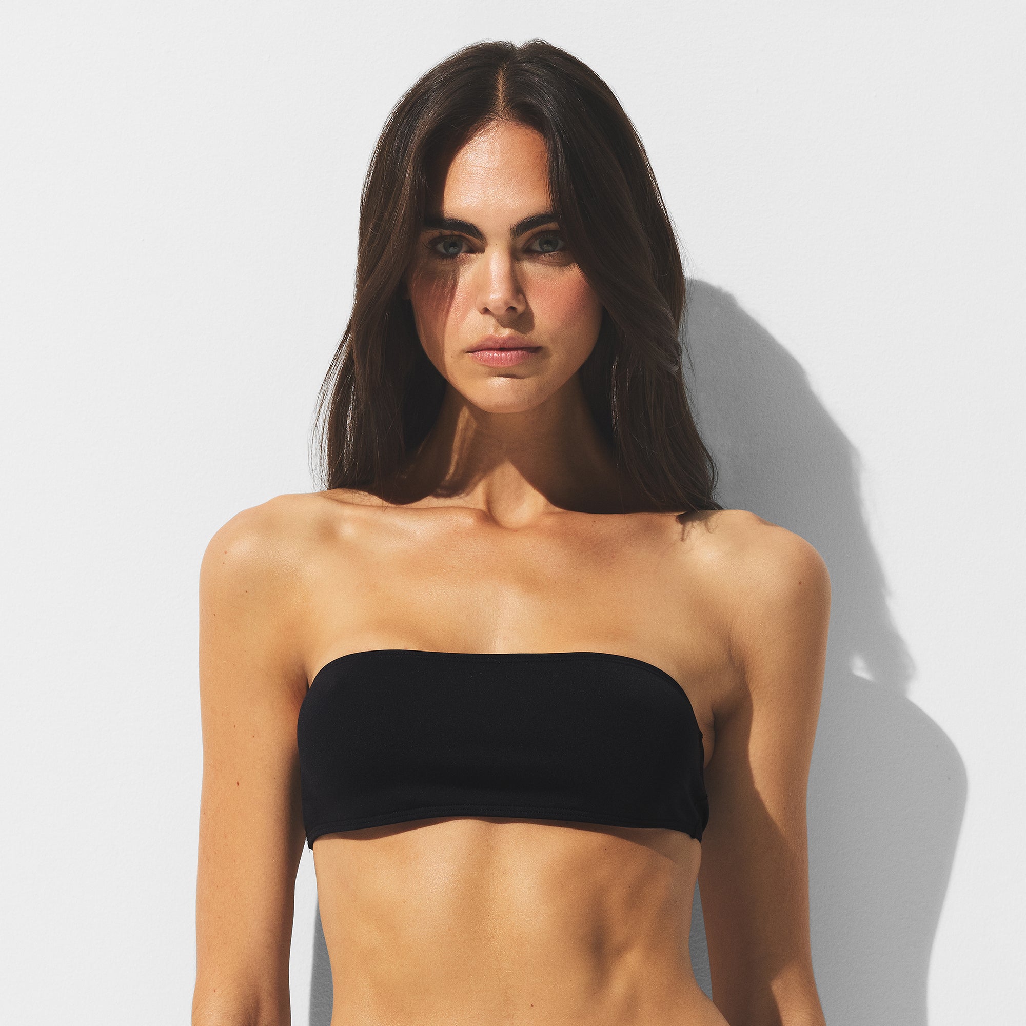 ICONIC SWIM MICRO BANDEAU BIKINI TOP | OBSIDIAN