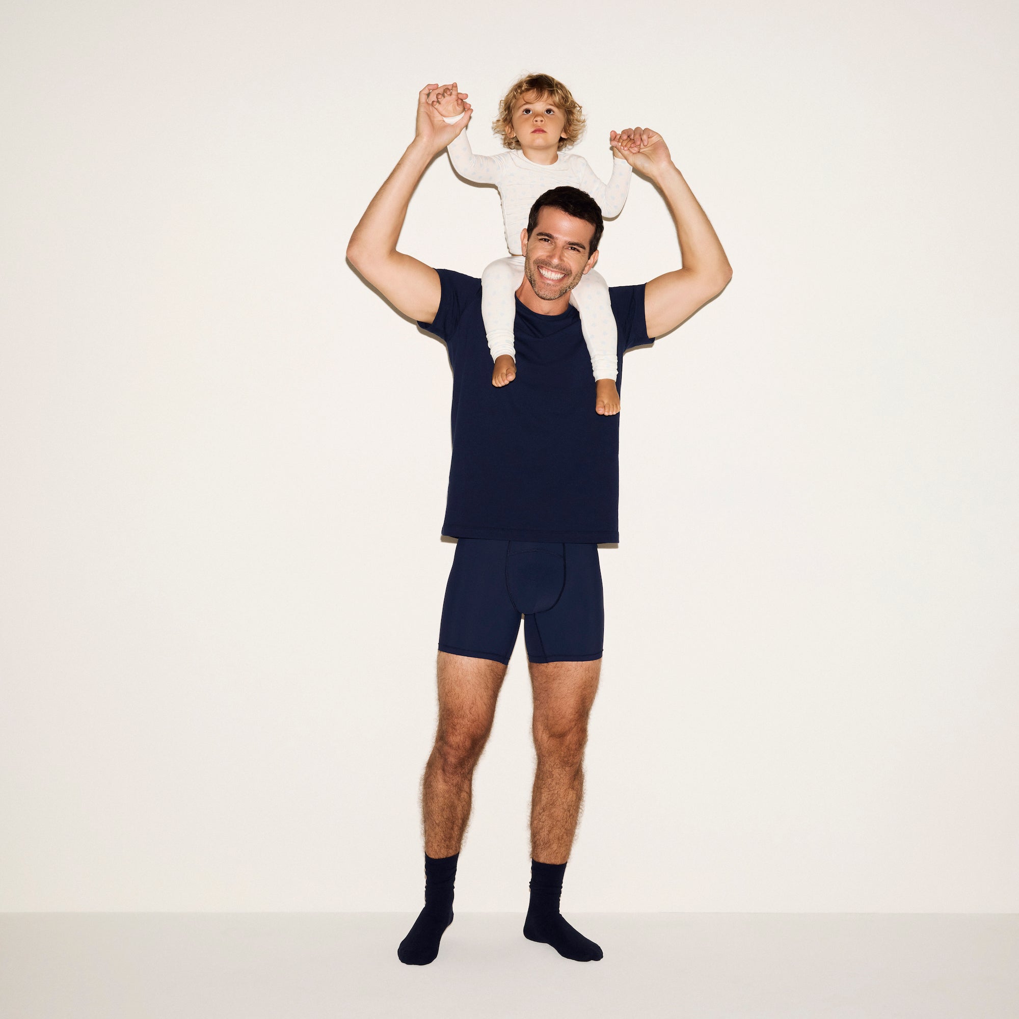 SKIMS SPORT MENS 5" BOXER BRIEF 3-PACK | NAVY SMOKE MULTI - Image 9